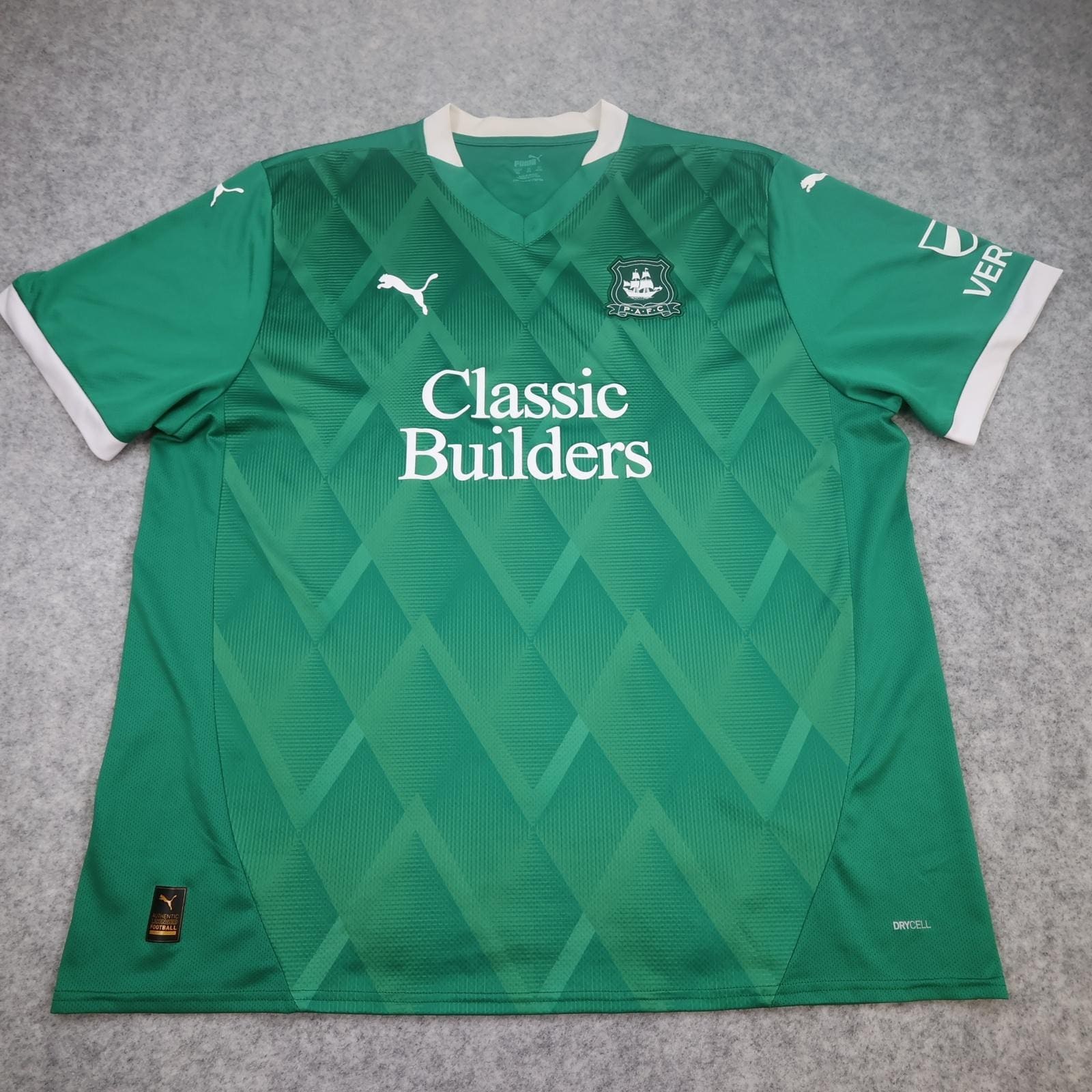 Plymouth Argyle Shirt Mens 3XL Green Home EFL 2024 2025 Puma Soccer Jersey