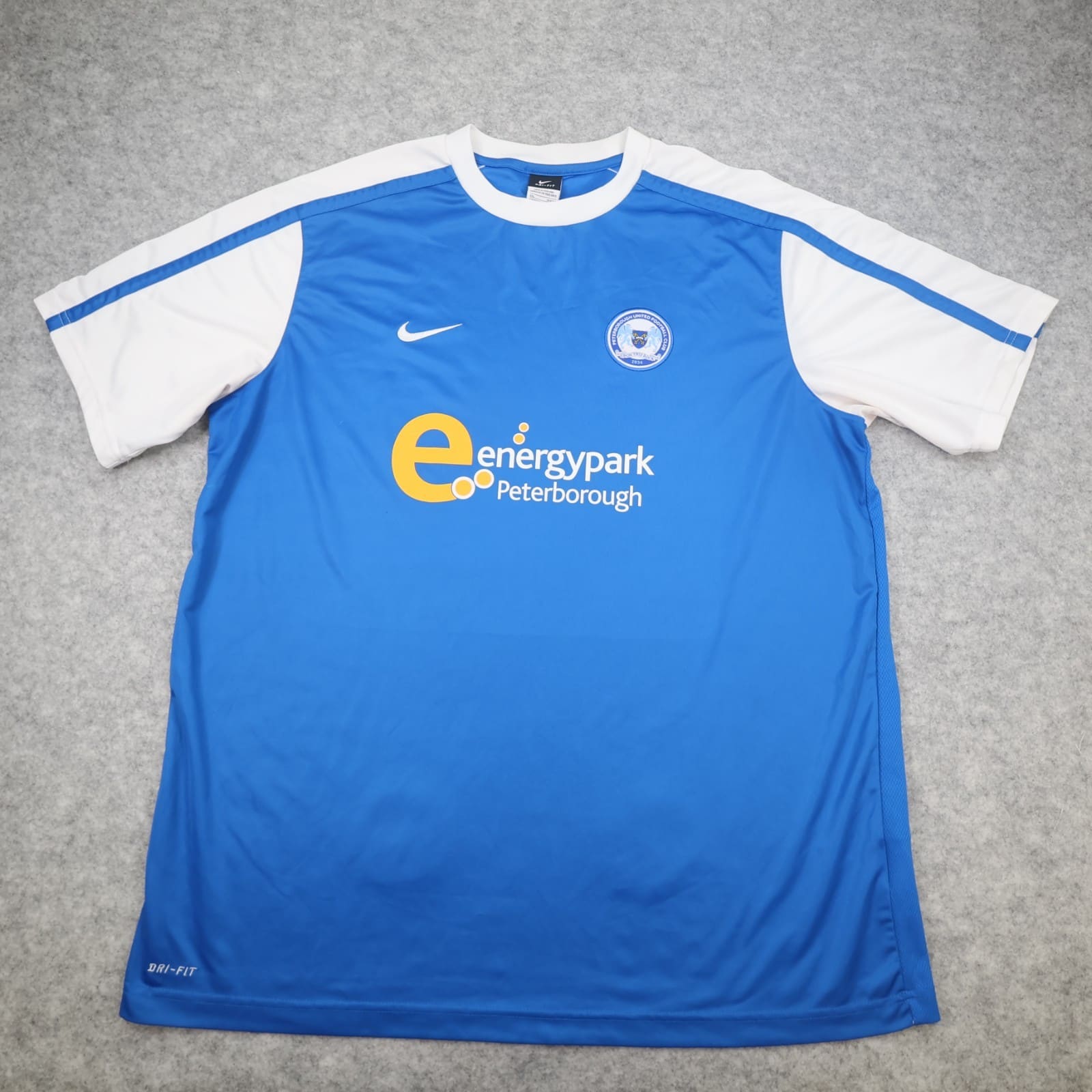 Peterborough United Shirt 2XL Blue Home Kit 2011 2012 Nike Soccer Jersey
