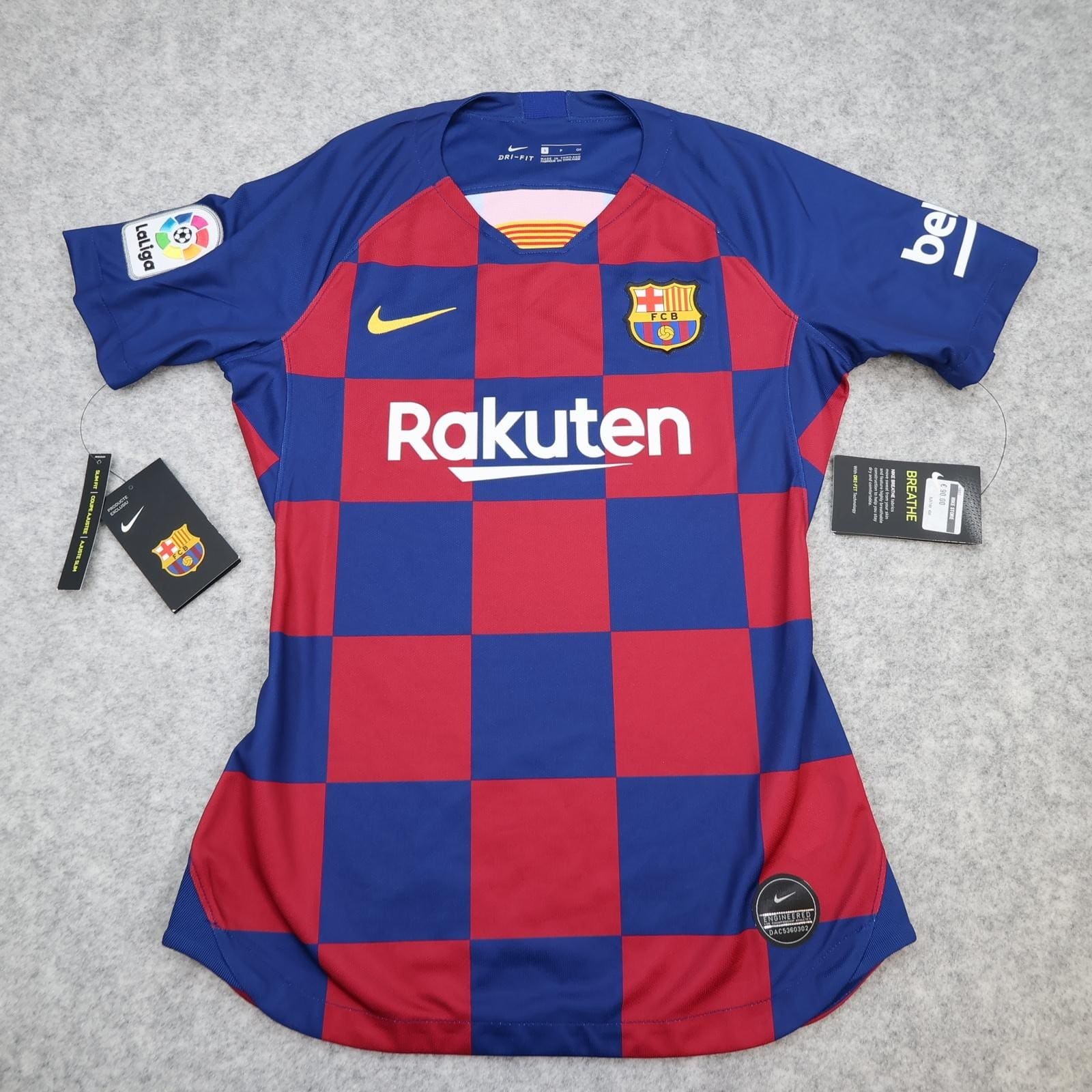 Barcelona Shirt Womens Small Red Blue Home 2019 2020 Football Nike Soccer Jersey