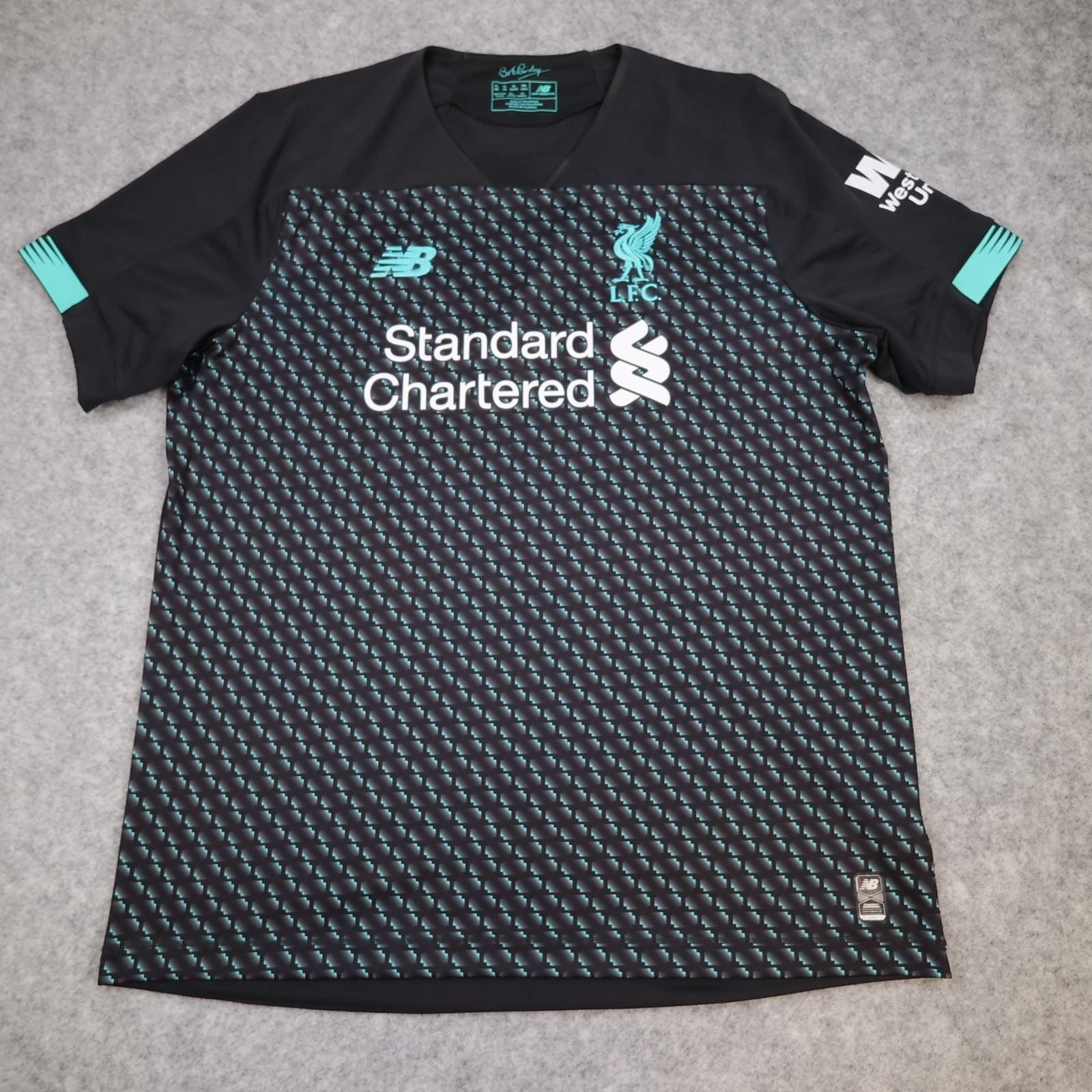 Liverpool Shirt Mens XL Black 3rd Kit 2019 2020 New Balance Soccer Jersey