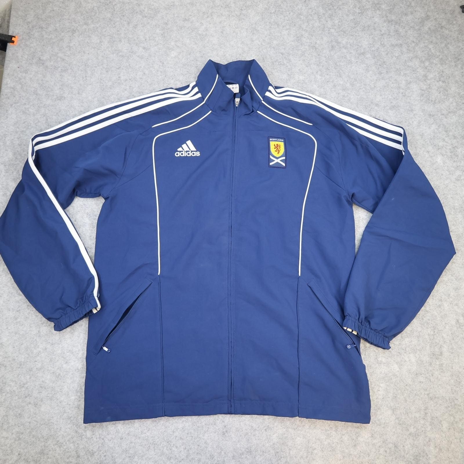 Scotland Jacket Mens XL Blue 2010 2011 Football Adidas Track Top Training Zipped