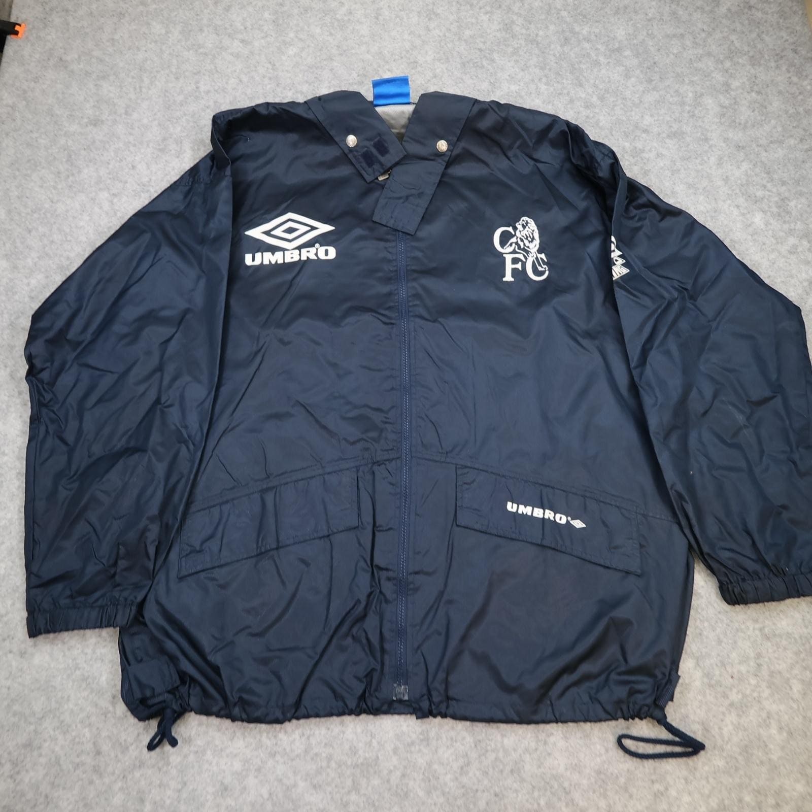 Vintage Chelsea FC Jacket Mens Medium Navy 1994 1996 Umbro Coors Training 90s