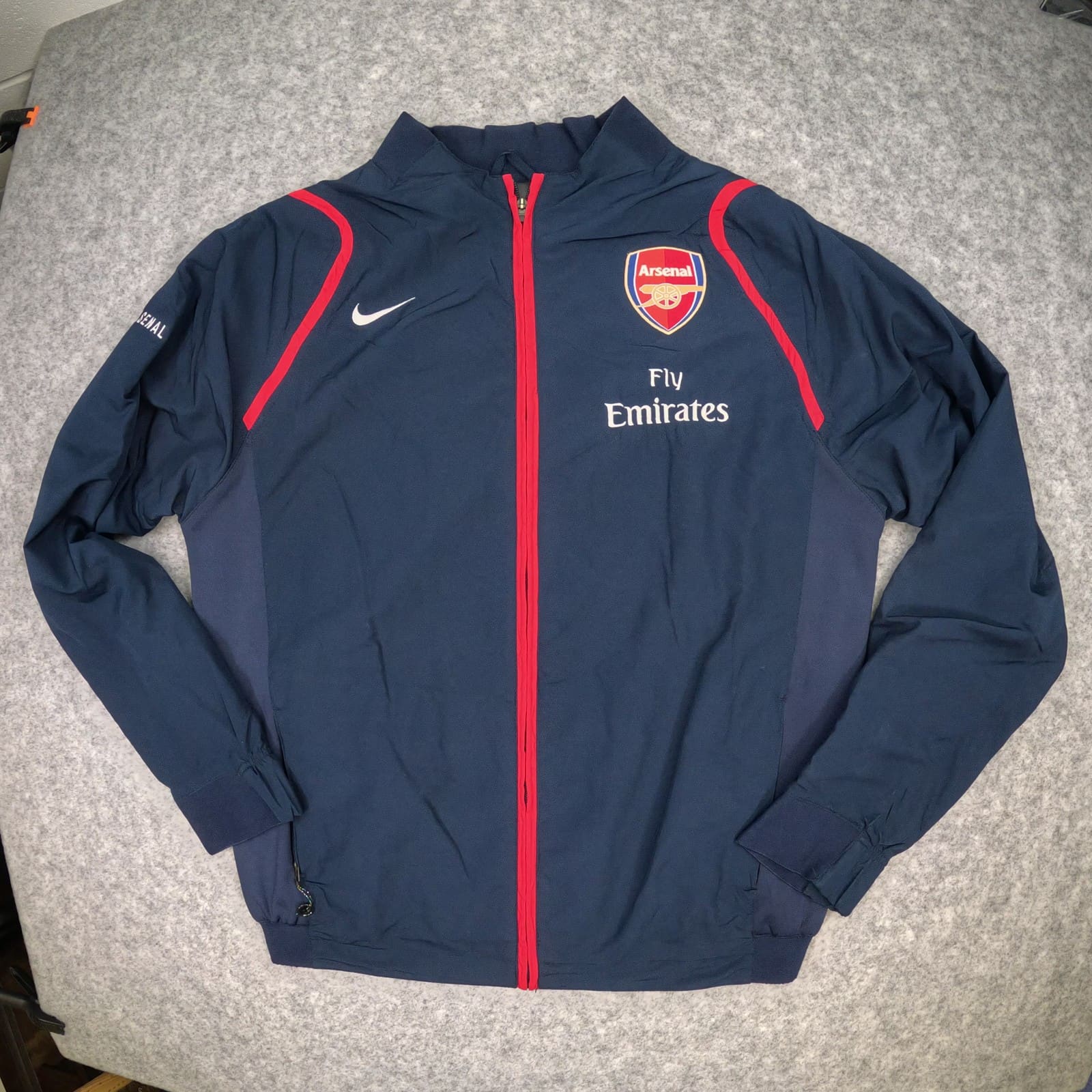 Vintage Arsenal Track Jacket Large Blue 2006 2007 Nike Tracksuit Top Soccer
