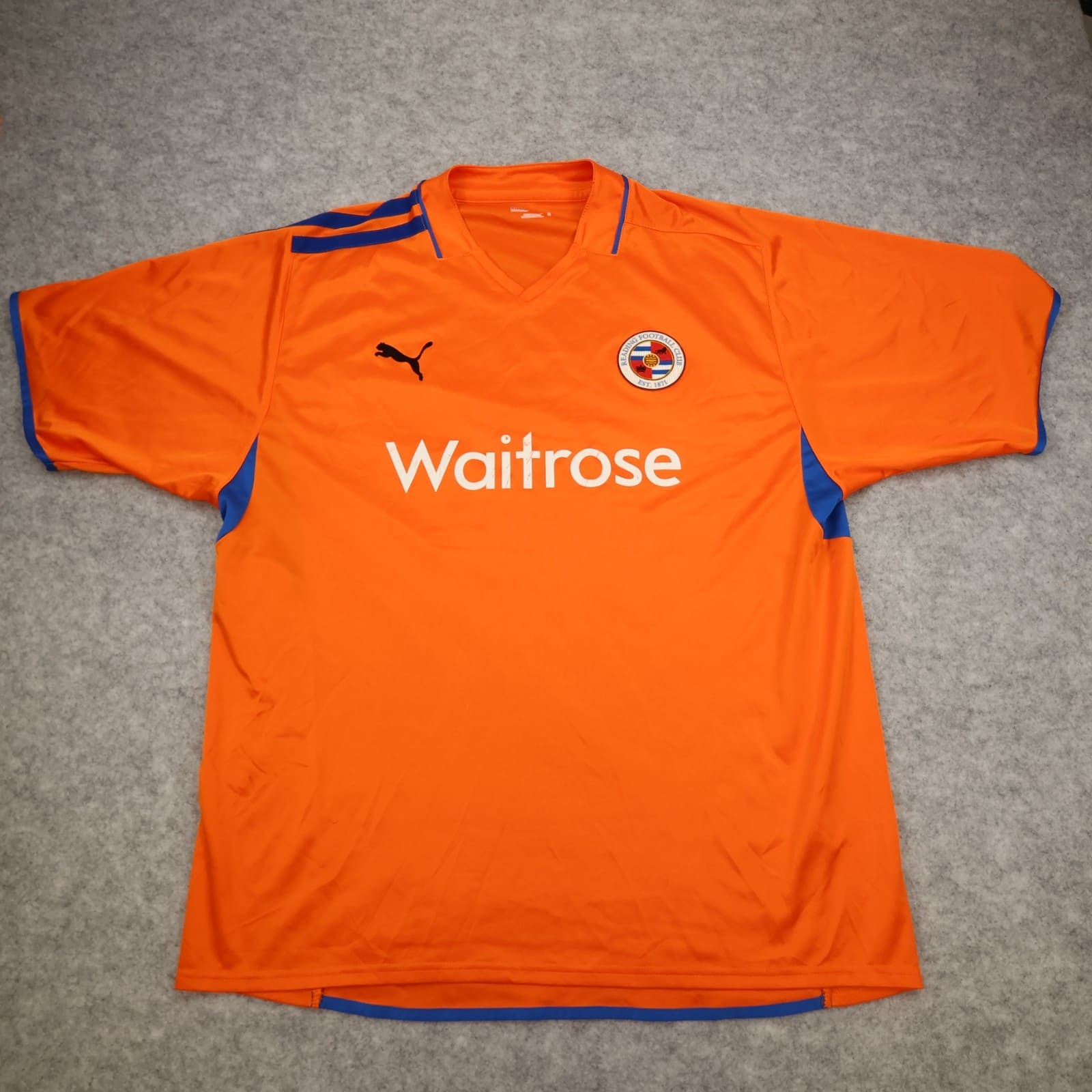 Reading Football Shirt Extra Large Orange Away 2008 2009 Soccer Jersey