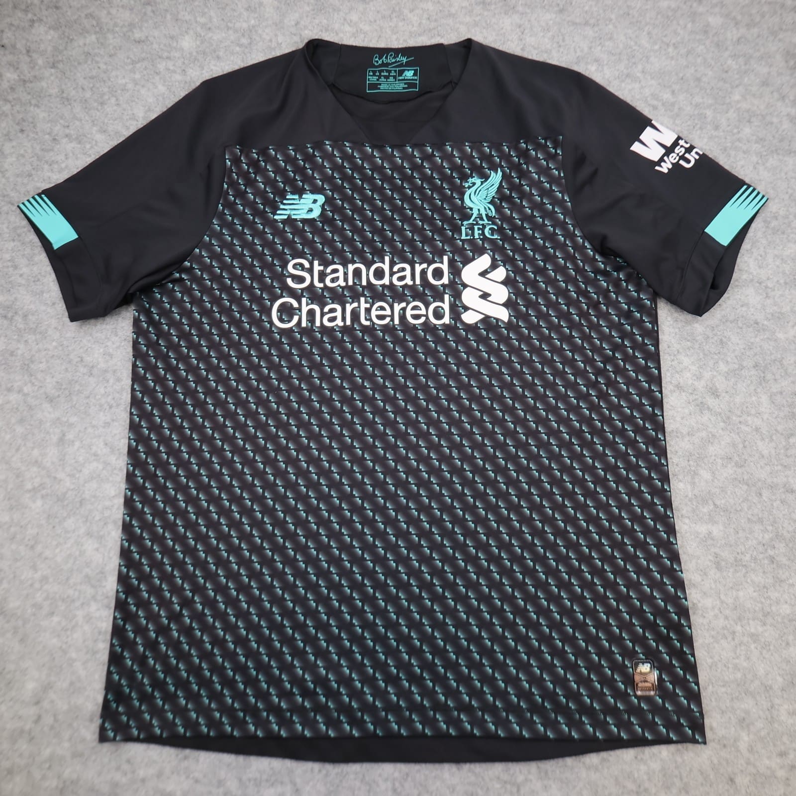 Liverpool Shirt Large Black Third Kit 2019 2020 New Balance Soccer Jersey