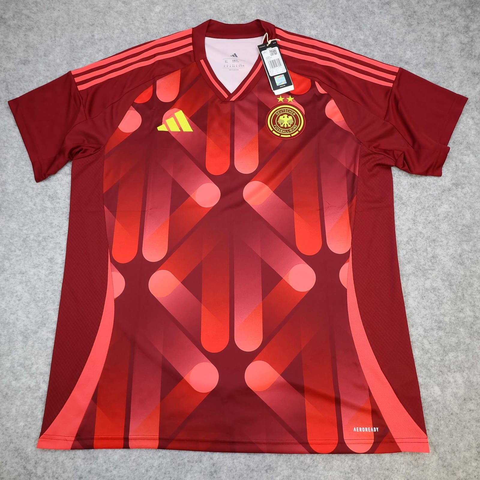 Germany Away Shirt Mens XL Red 2025 Football Adidas Deutschland Soccer Jersey