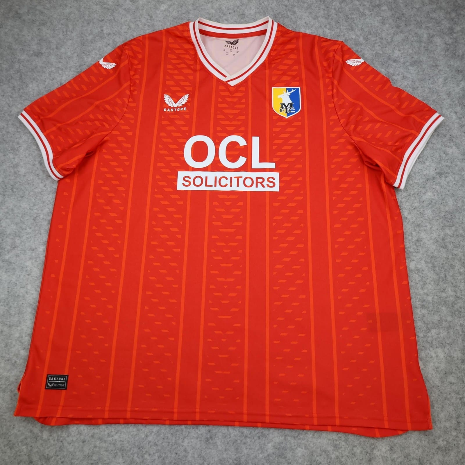 Mansfield Town Shirt Mens 3XL Away Castore OCL 2023 2024 Football Jersey