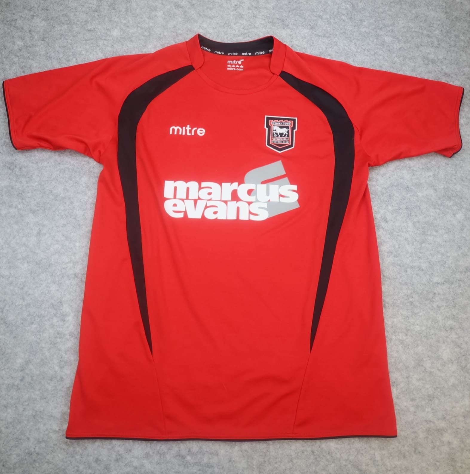 Ipswich Town Shirt Large Red Away Kit 2008 2009 Jersey Marcus Evans Jersey