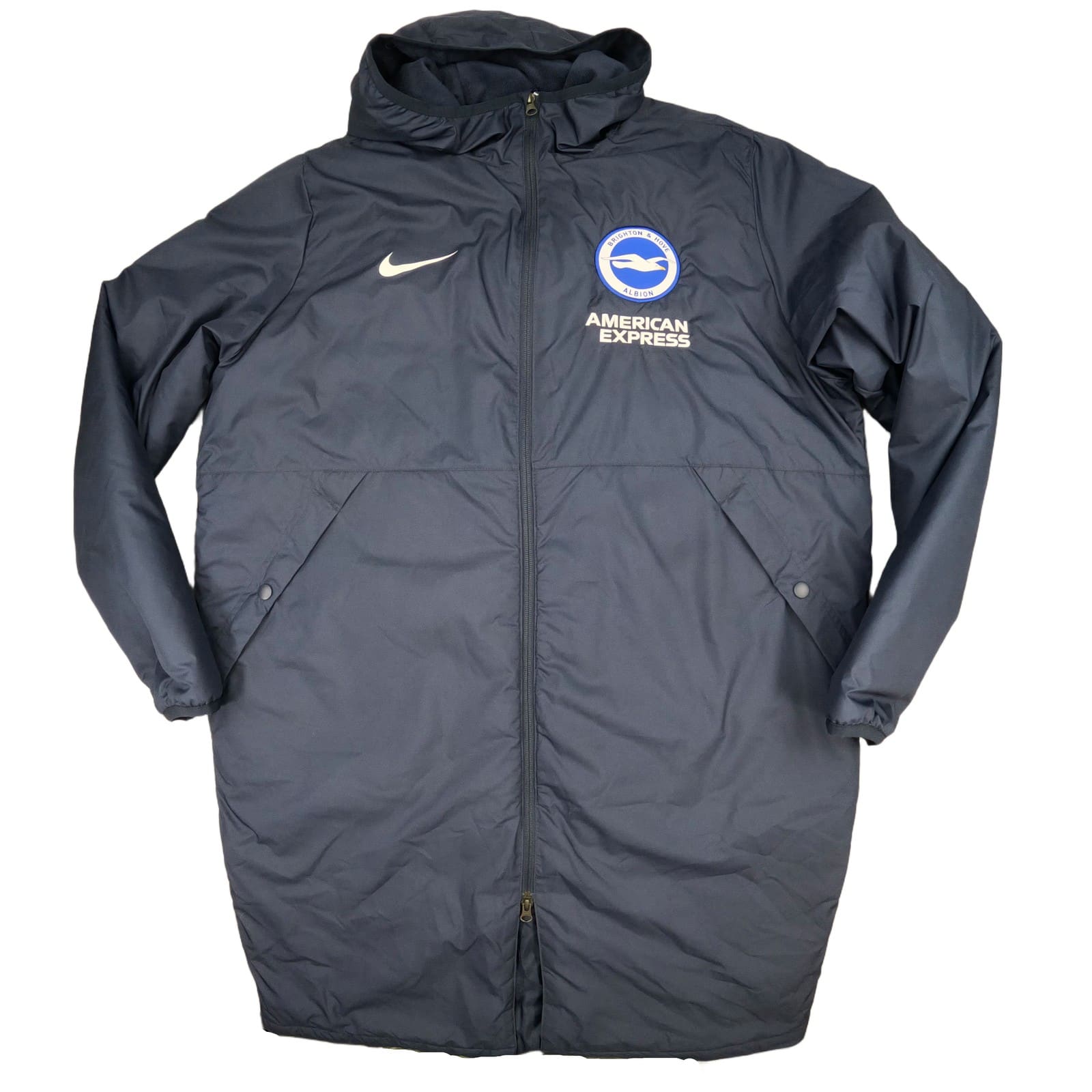 Brighton and Hove Albion Coat Adult Extra Large Blue Nike Park 20 Winter Jacket