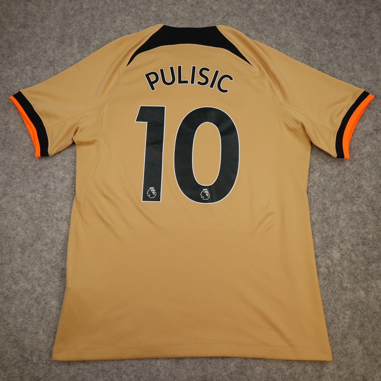 Chelsea Shirt Mens Medium Beige Third Kit 2022 2023 Football Nike Pulisic 10