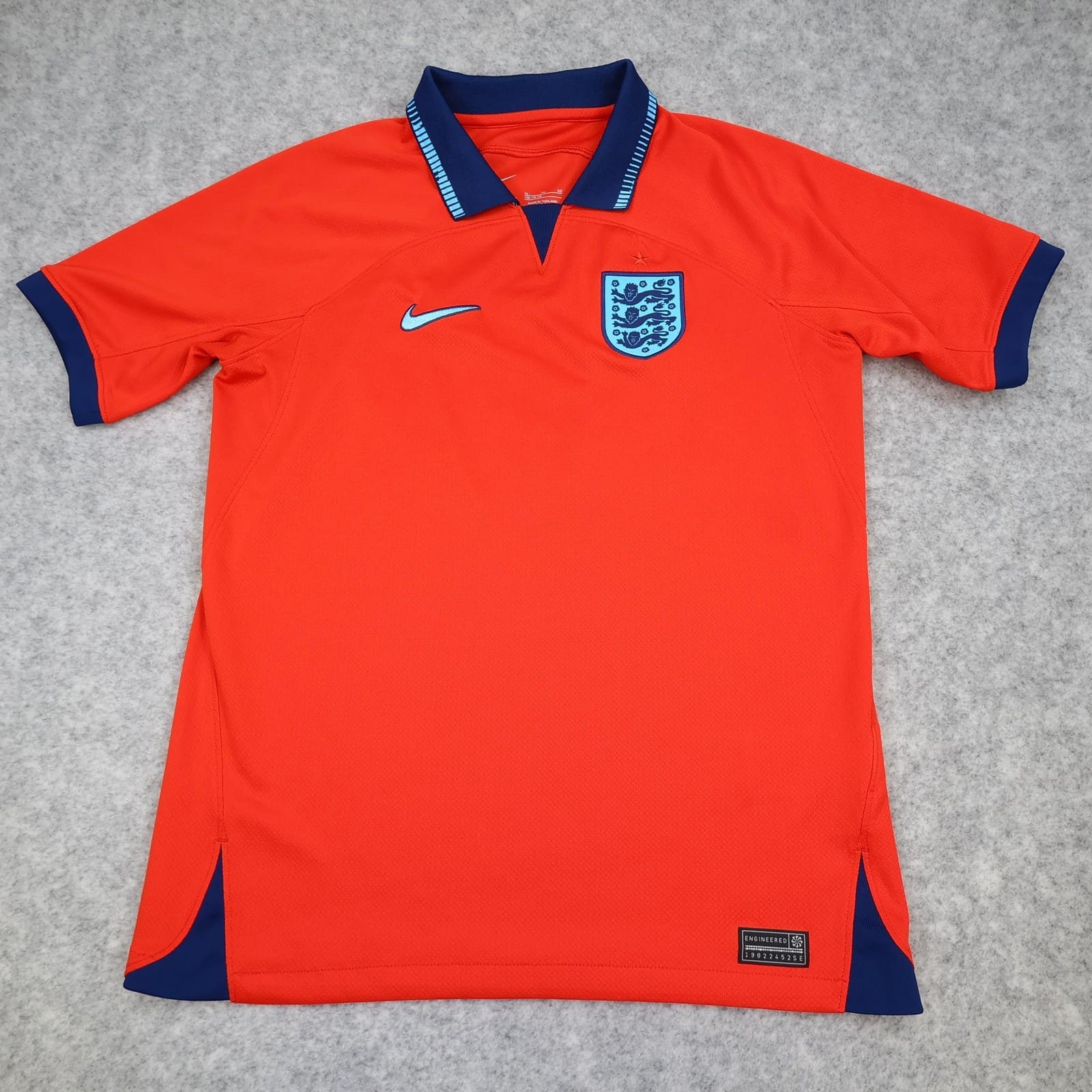 England Shirt Kids XL Away 13-14 Year Red 2022 2023 Football Nike Soccer Jersey