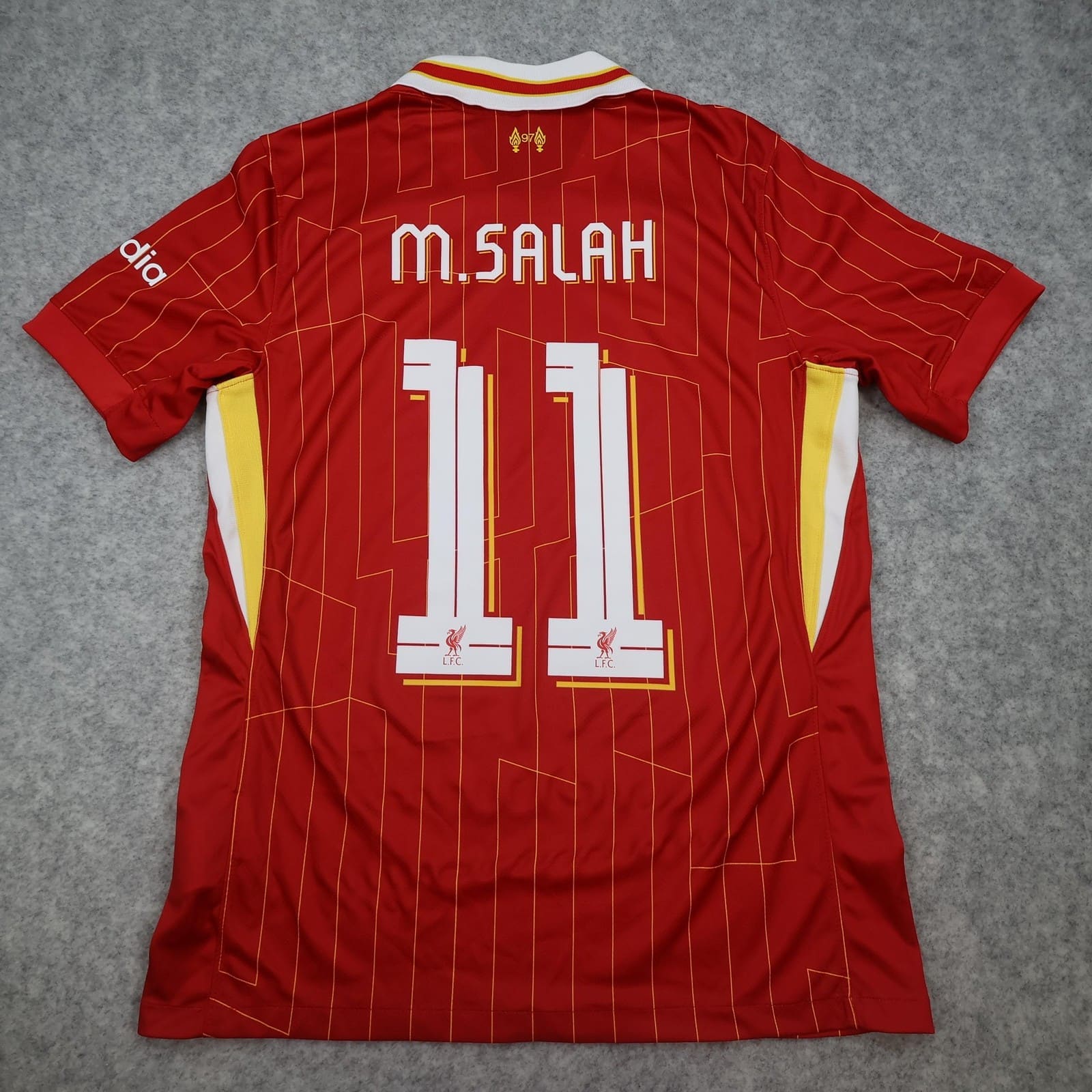 Liverpool Shirt Mens Medium Red Home 2024 2025 Soccer Nike Mo Salah 11 Jersey