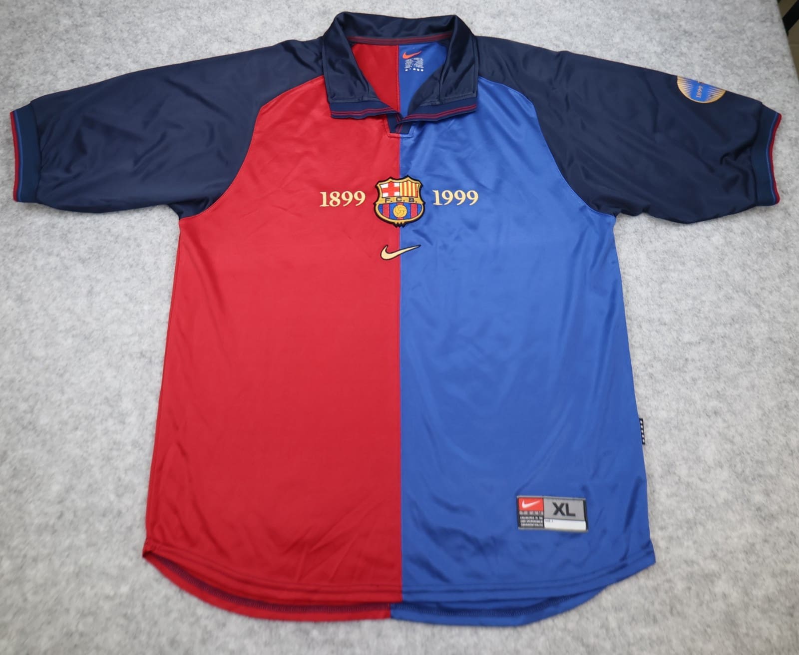 Vintage Barcelona Shirt Extra Large Red Home Kit 1999 2000 Nike Soccer Jersey