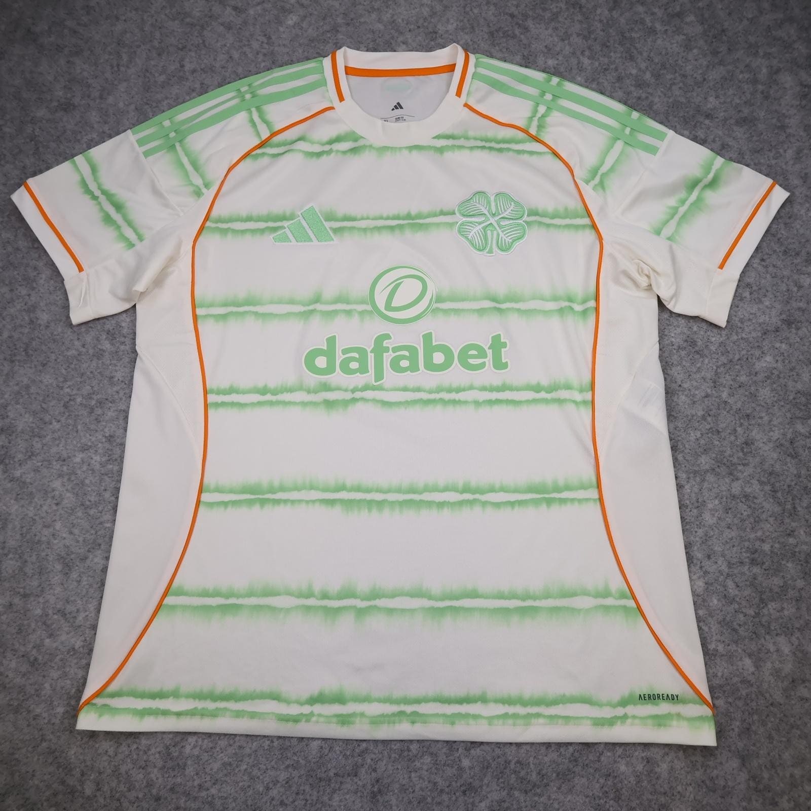 Celtic Shirt Mens XL White Third 2025 SPFL Football Soccer Adidas Jersey
