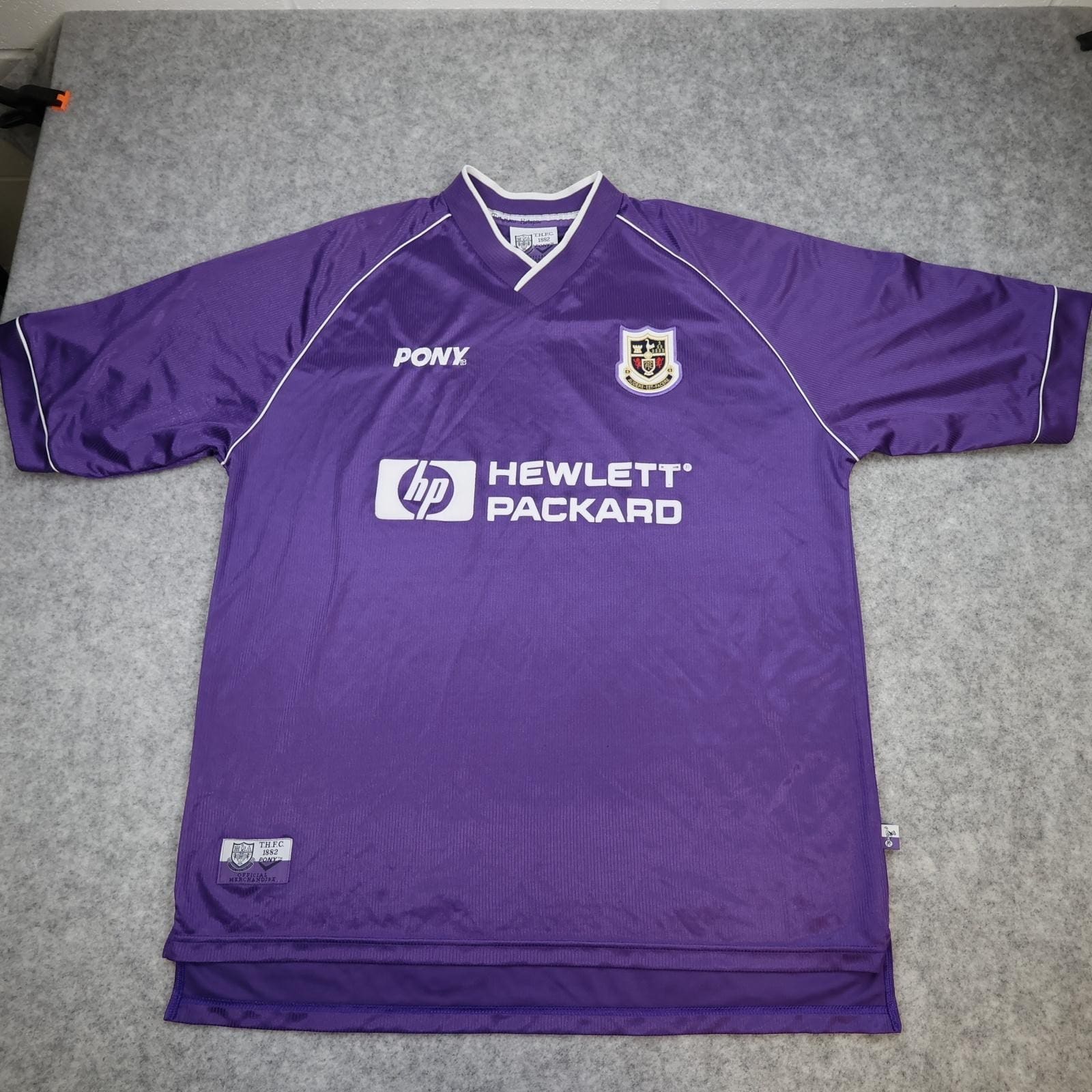 Vintage Tottenham Hotspur Shirt Mens XL Purple Away 1998 1999 Pony Jersey Soccer