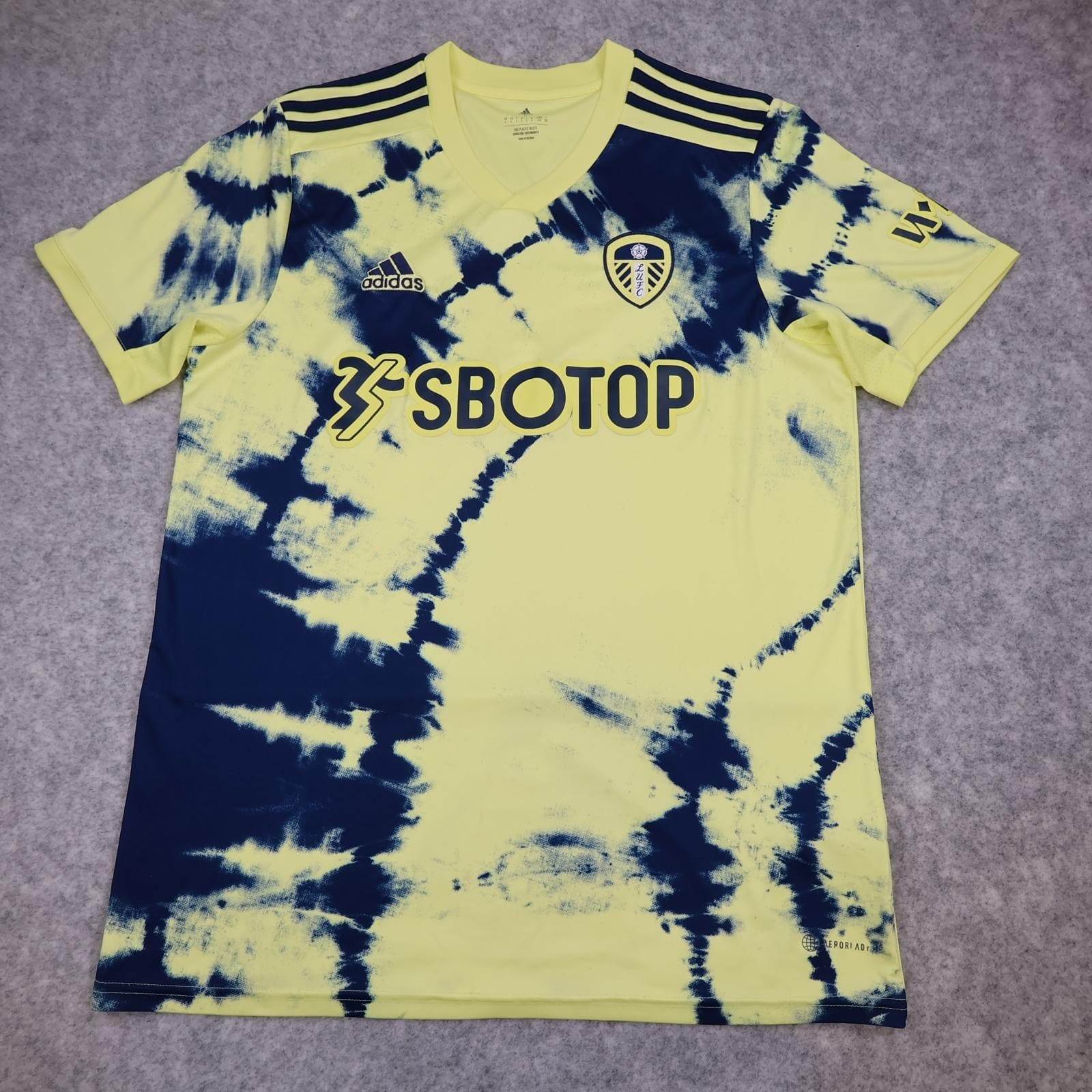 Leeds United Shirt Mens Large Yellow Away Kit 2022 2023 Football Adidas SBOTOP
