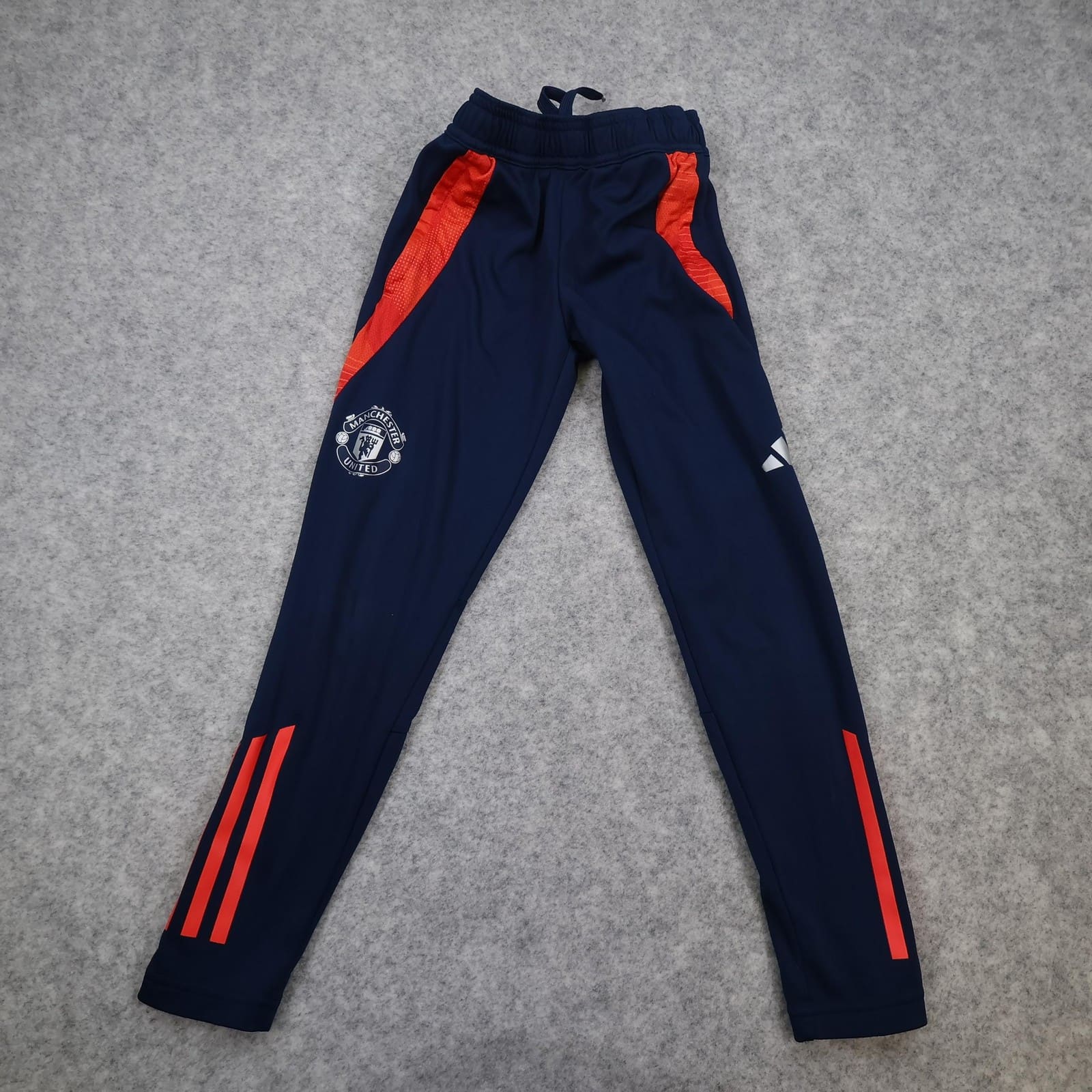 Manchester United Tracksuit Bottoms Youth 7-8 Years Navy EPL Football Adidas