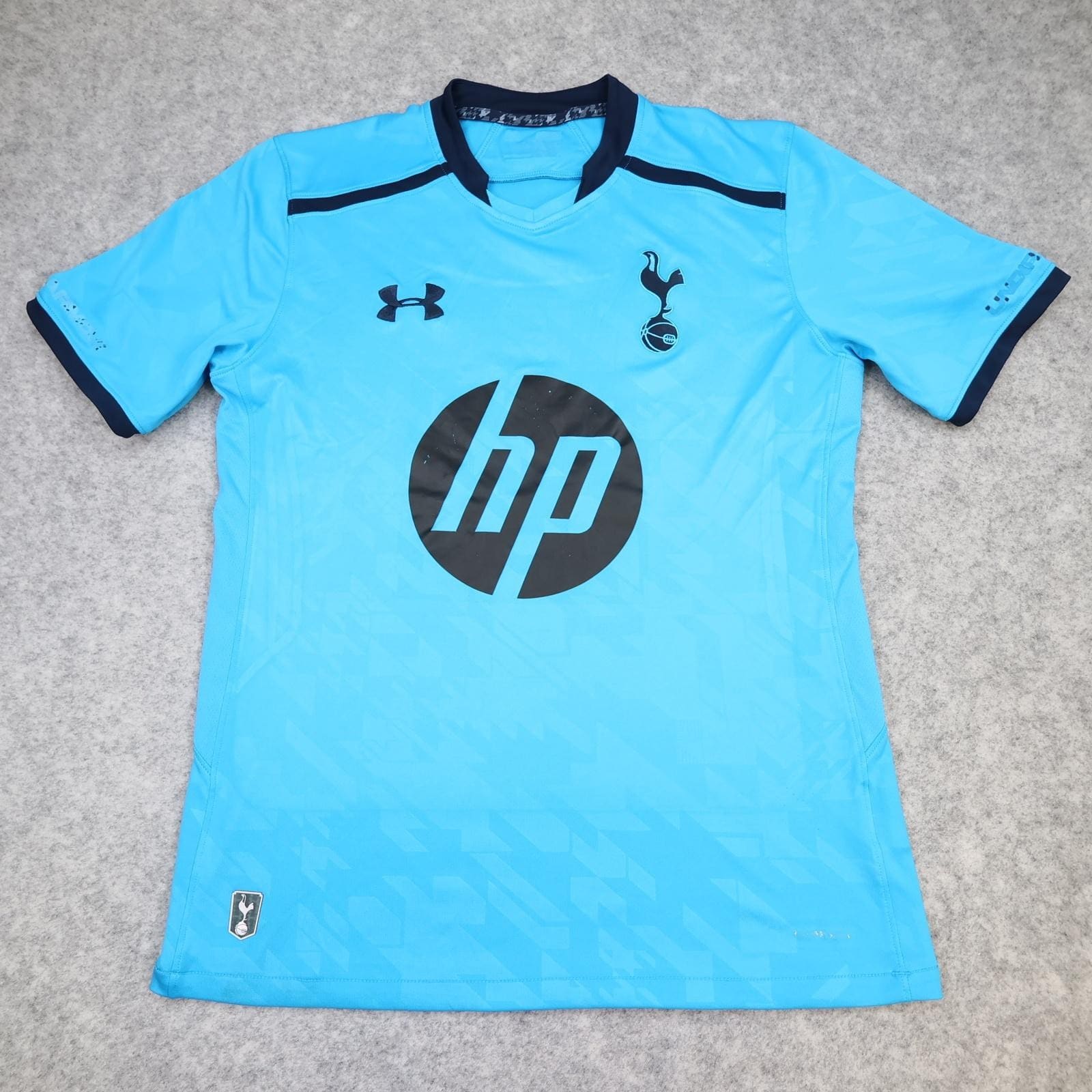 Tottenham Hotspur Shirt Mens Medium Blue 2013 2014 Away Under Armour HP Jersey
