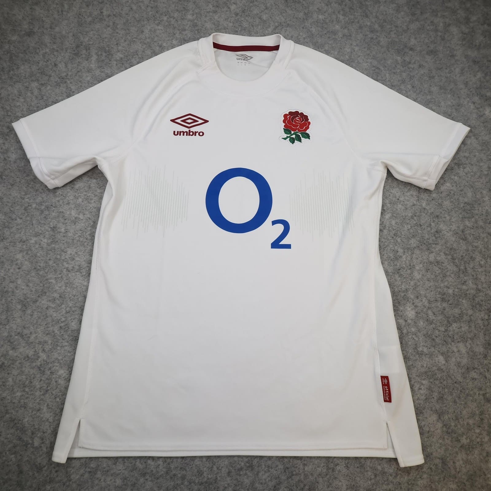 England Rugby Shirt Mens Large White Home Rugby Union Umbro 2024 Jersey Top