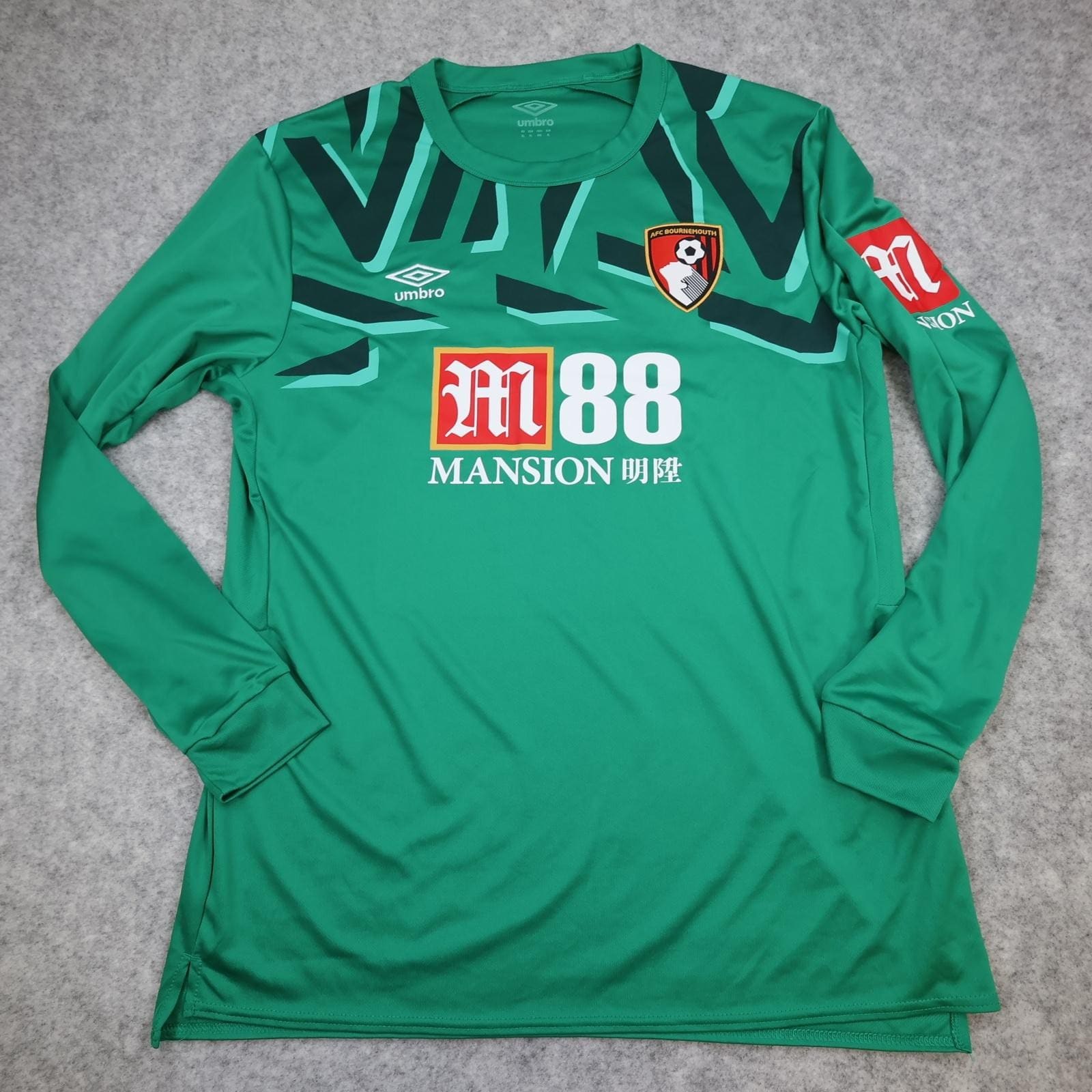 AFC Bournemouth Shirt Mens XL Green Goalkeeper Jersey EPL Football Umbro M88