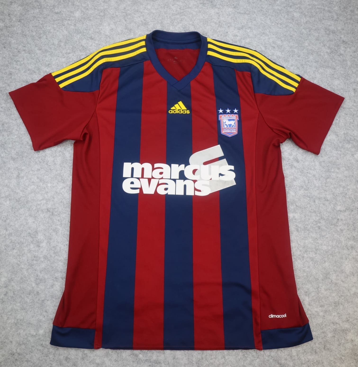 Ipswich Town Shirt Large Burgundy Away Kit 2015 2016 Adidas Jersey Marcus Evans