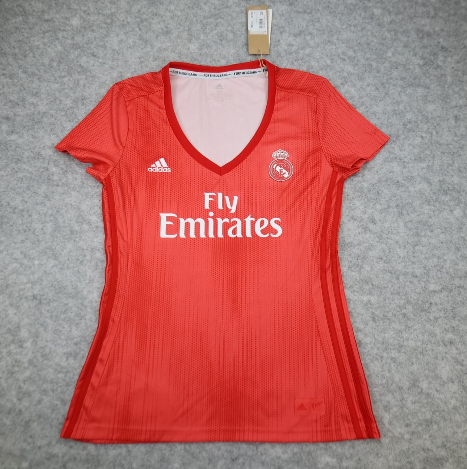 Real Madrid Shirt Medium Pink Third Kit 2018 2019 Adidas Jersey Womens Ladies