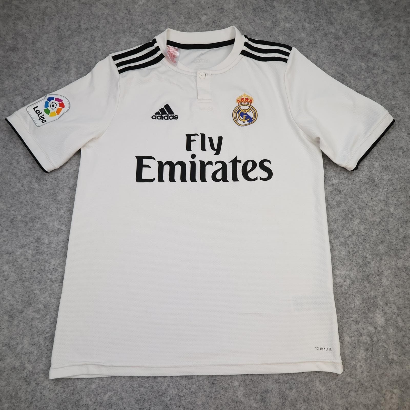 Real Madrid Shirt Kids XL 15-16 Years White Home 2018 2019 Adidas Jersey
