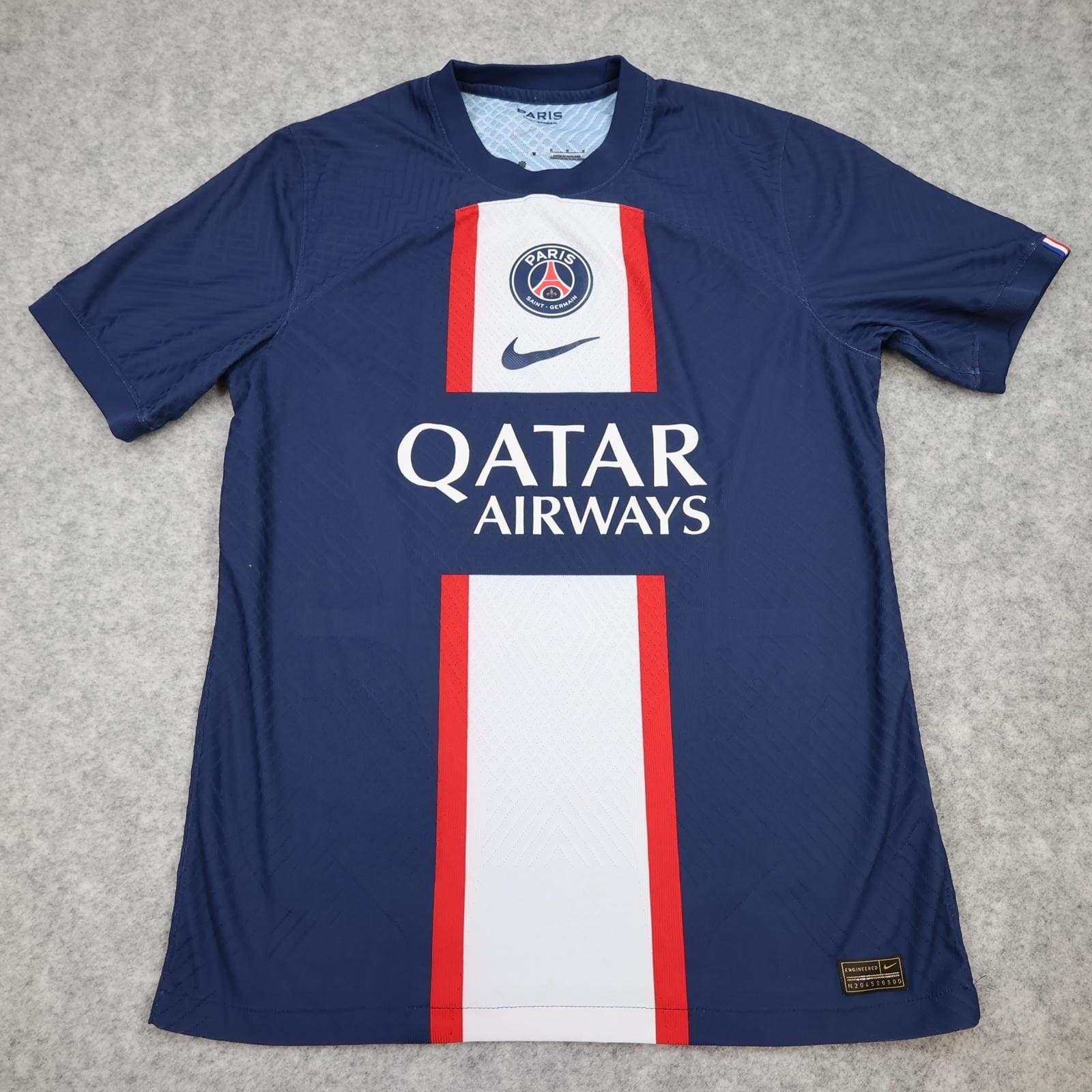 Paris Saint-Germain Shirt Mens Medium Blue Home Football Nike Qatar Airways