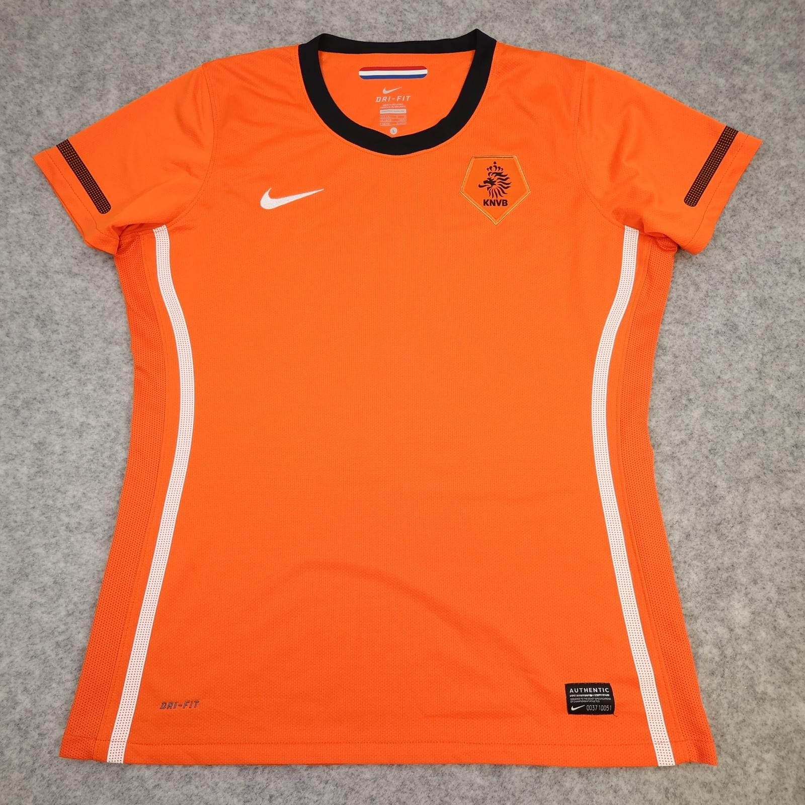 Netherlands Home Shirt Womens Large 16-18 Orange 2010 2011 Nike Soccer Jersey
