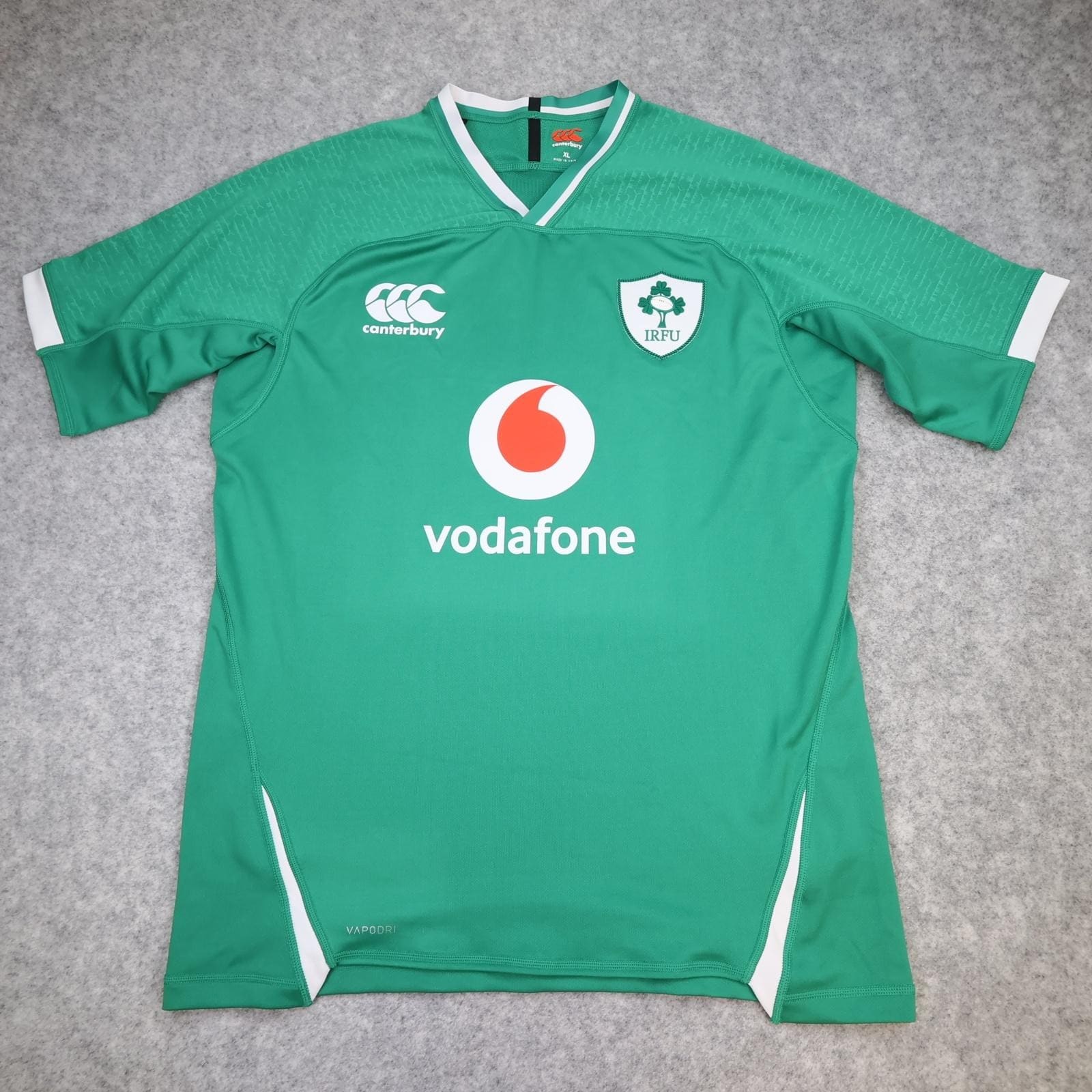 Ireland Rugby Shirt Mens XL Green Rugby Union Canterbury 2019 Vapodri Jersey