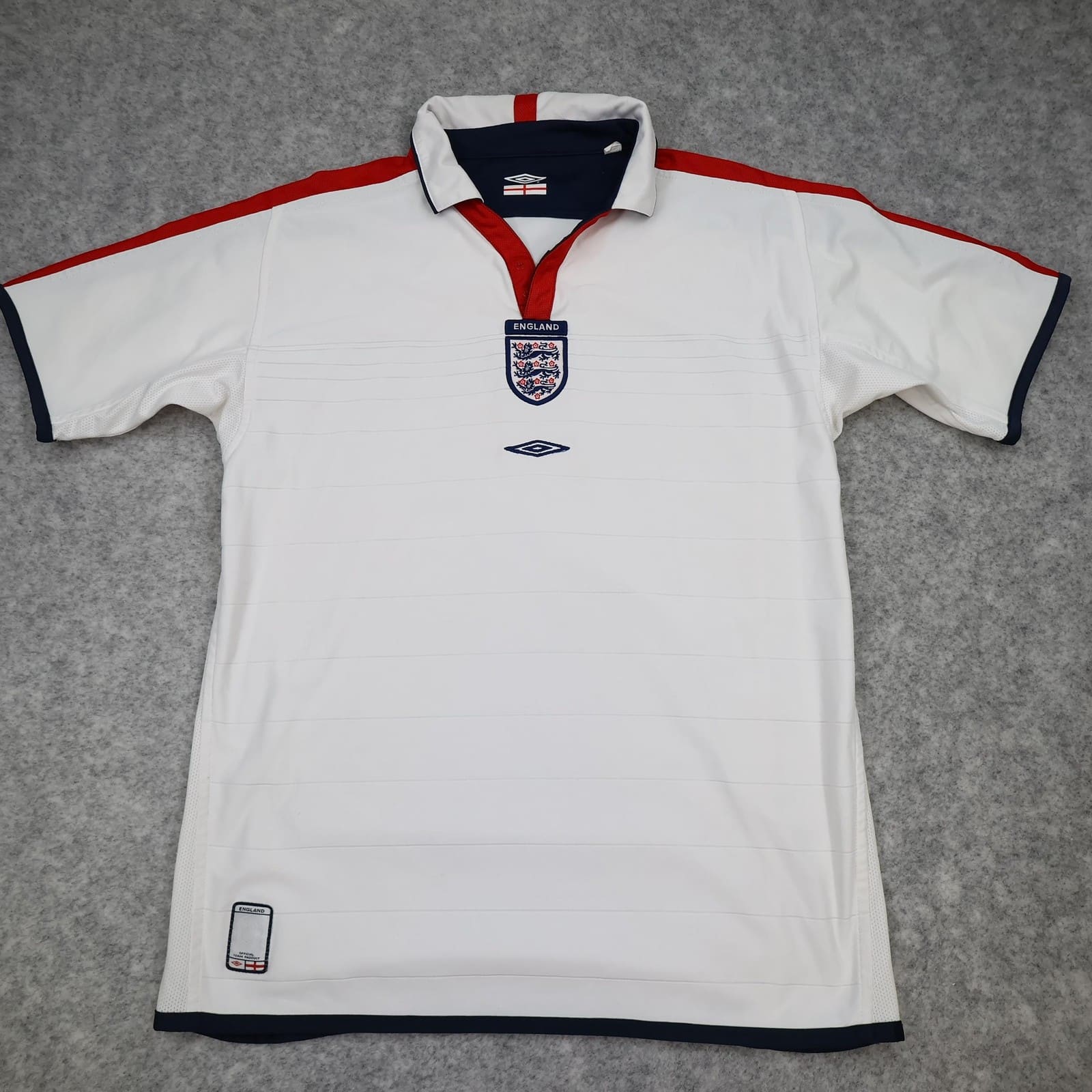 England Vintage Home Shirt Kids Extra Large Boys 2003 2005 Youth Soccer Jersey