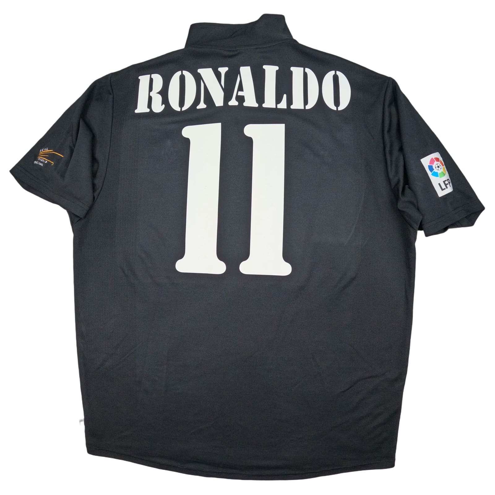Real Madrid Football Shirt Extra Large Black Away 2002 2003 adidas Ronaldo 11