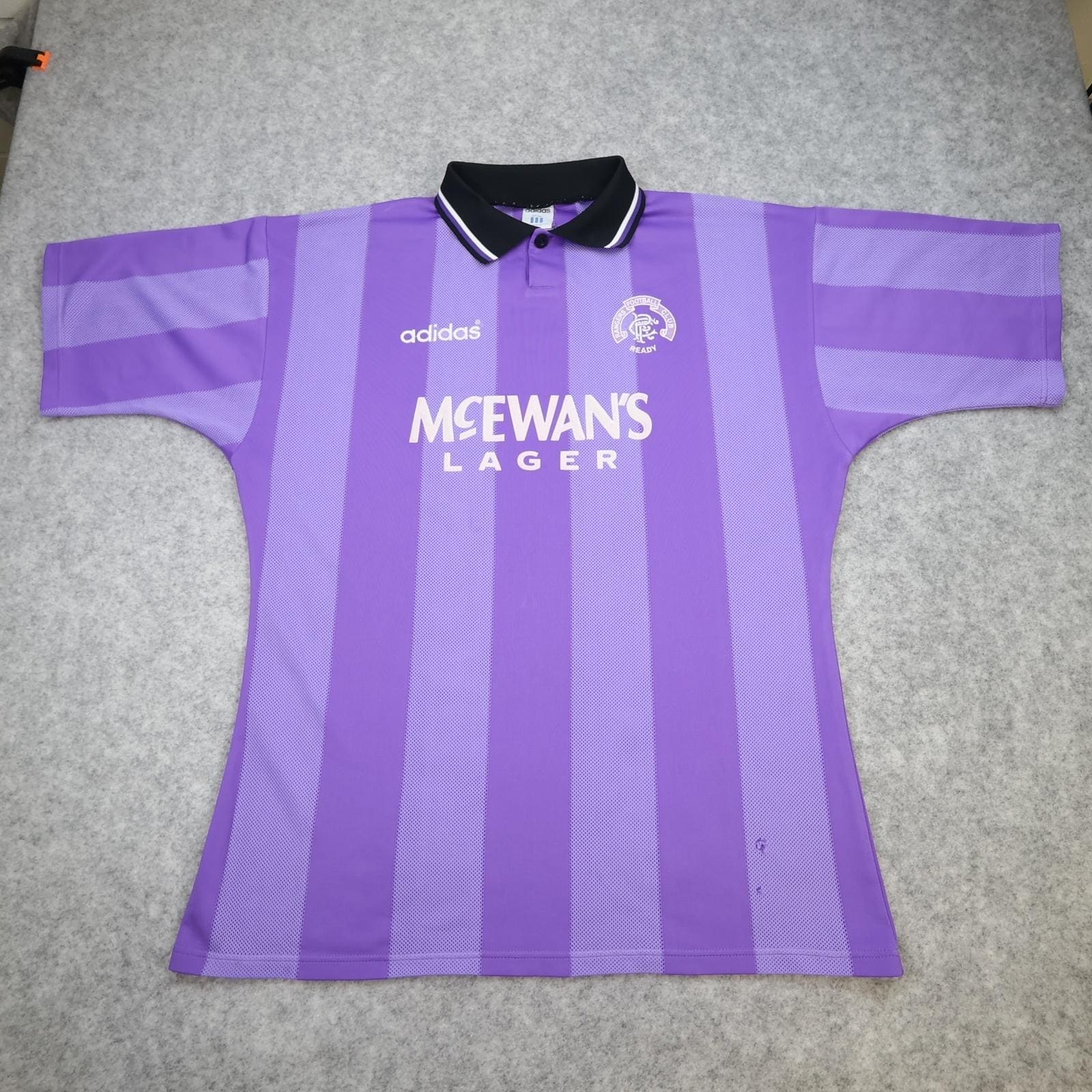 Vintage Rangers Shirt Mens Large Purple European Kit 1994 1995 Adidas McEwan's