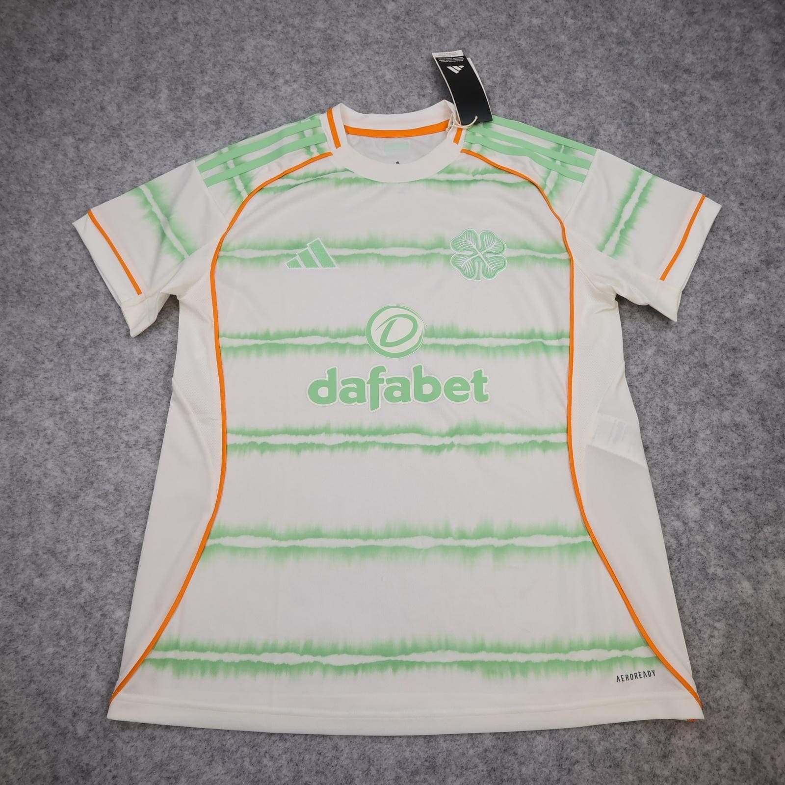 Celtic Shirt Womens Large 16 18 White 3rd Kit 2025 SPFL Football Adidas Jersey