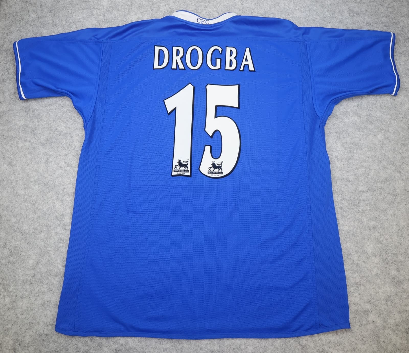 Chelsea Shirt Extra Large Blue Home Kit 2003 2005 Soccer Jersey Didier Drogba