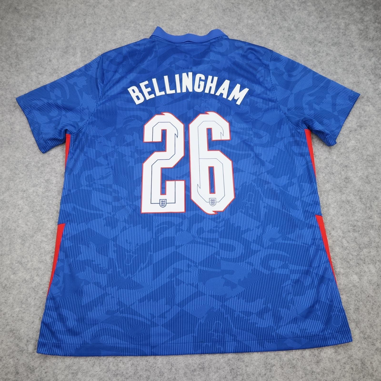 England Away Shirt Mens XL Blue 2020 2021 Football Nike Bellingham 26 Dri Fit