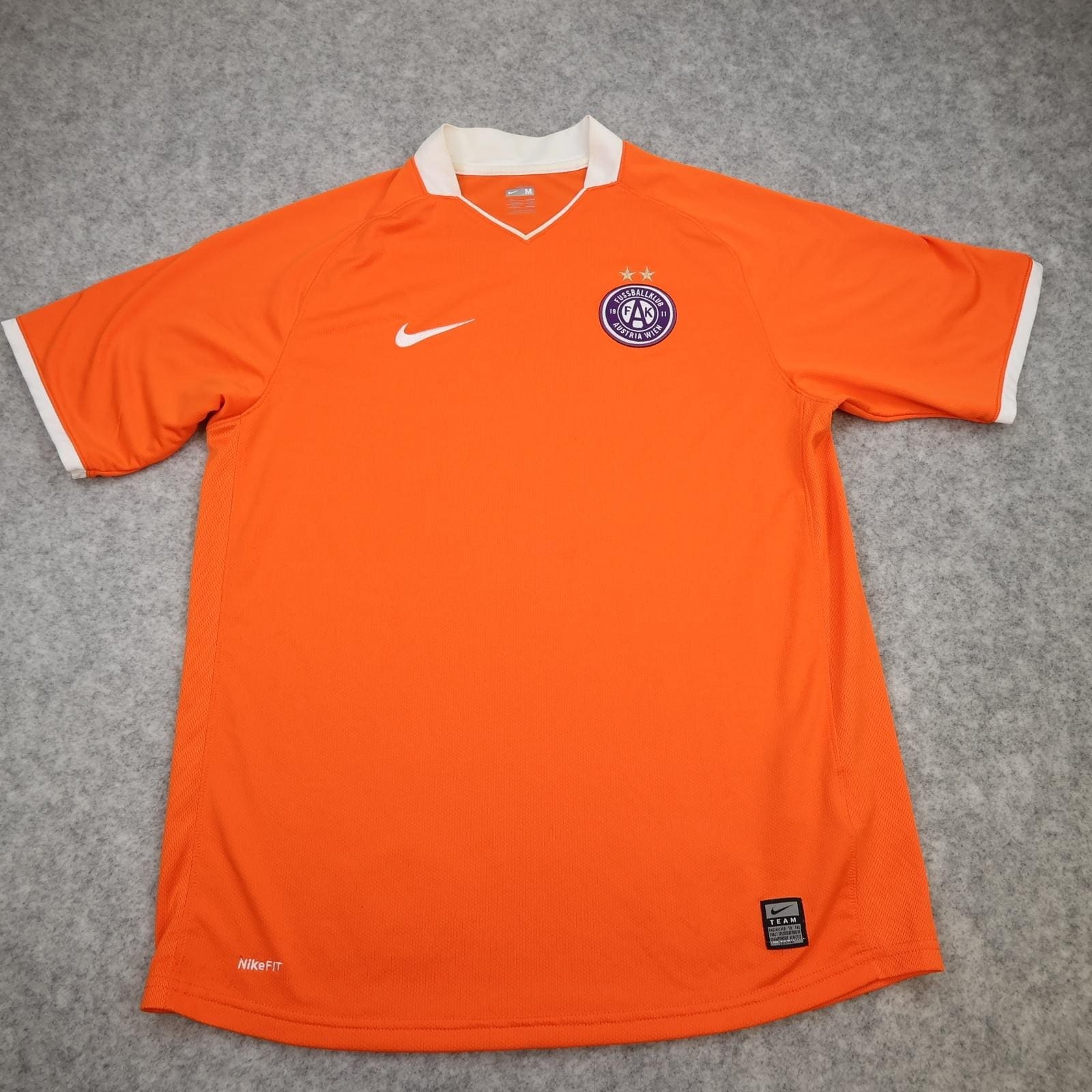 Austria Wien Shirt Mens Medium Orange 2008 2009 Football Soccer Jersey