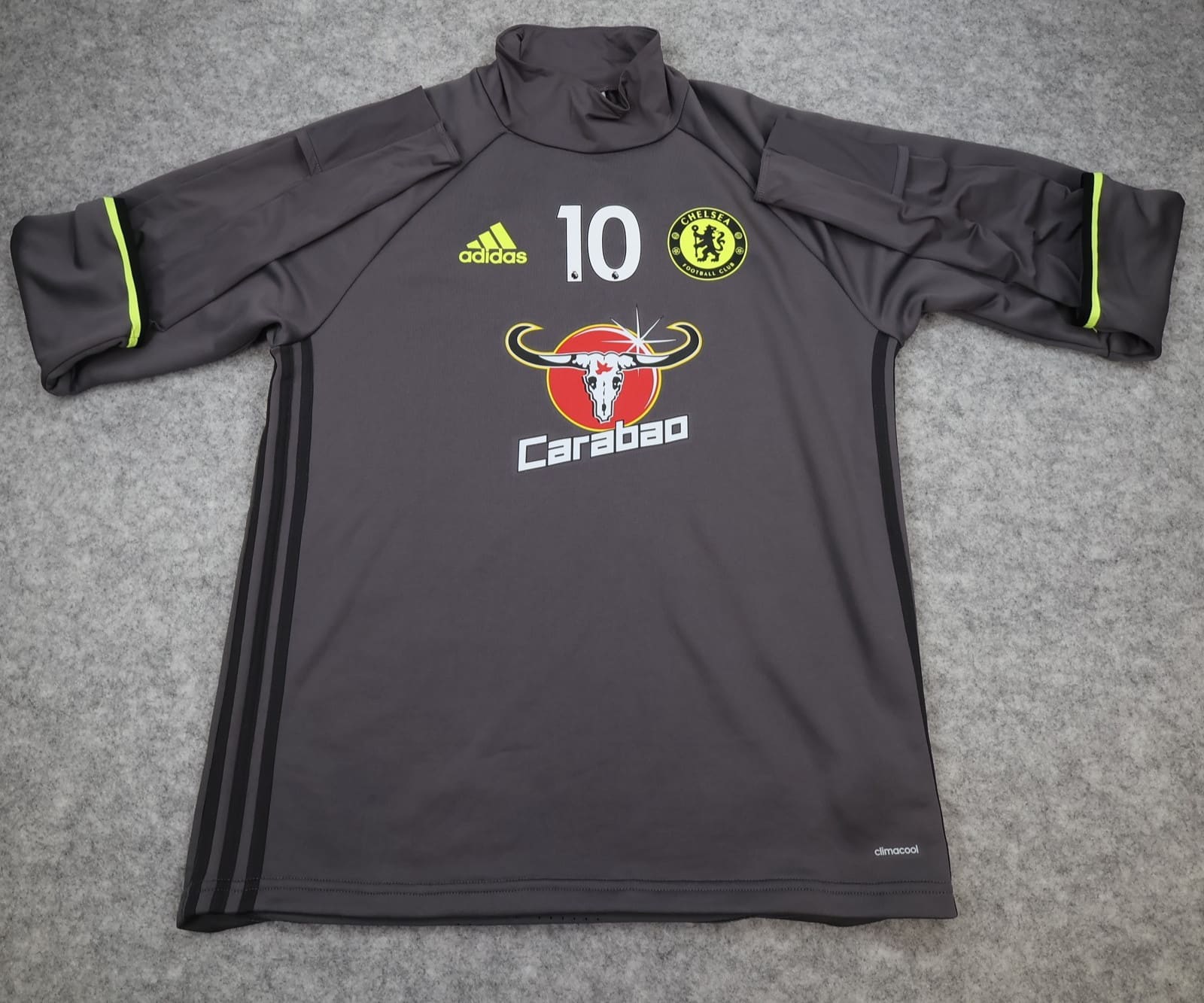 Chelsea Shirt Medium Grey Training Pullover Jumper Adidas 2016 2017 Carabao