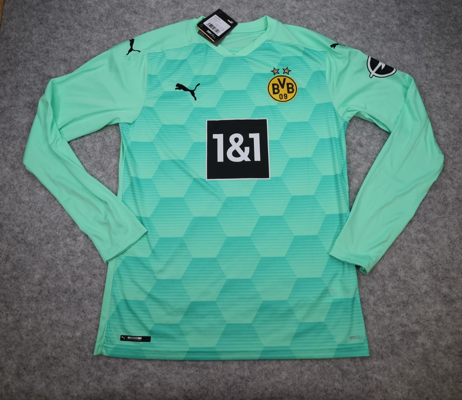 Borussia Dortmund Goalkeeper Shirt Large Green Puma Jersey 2020 2021 Jersey