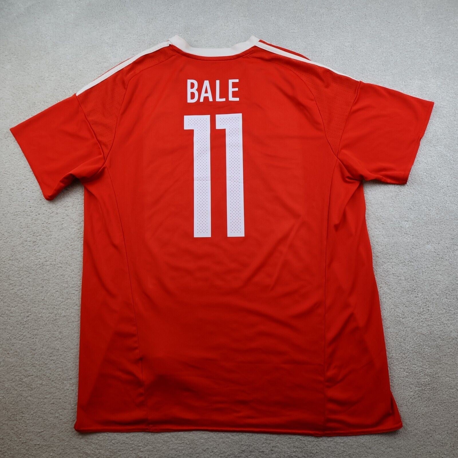 Wales Football Shirt Extra Large Red Home Euro 2016 Adidas Jersey Gareth Bale