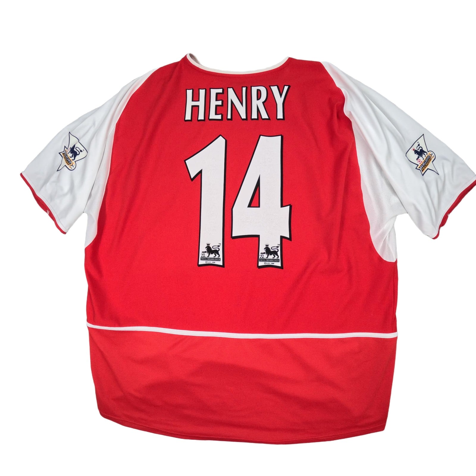 Arsenal Football Shirt Extra Large Red Home 2002 2004 Nike Thierry Henry Jersey