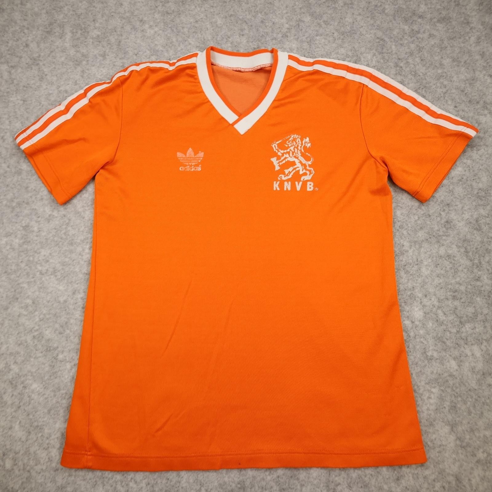 Vintage Netherlands Shirt Mens Small Home Orange Jersey Adidas 1985 1988 KNVB