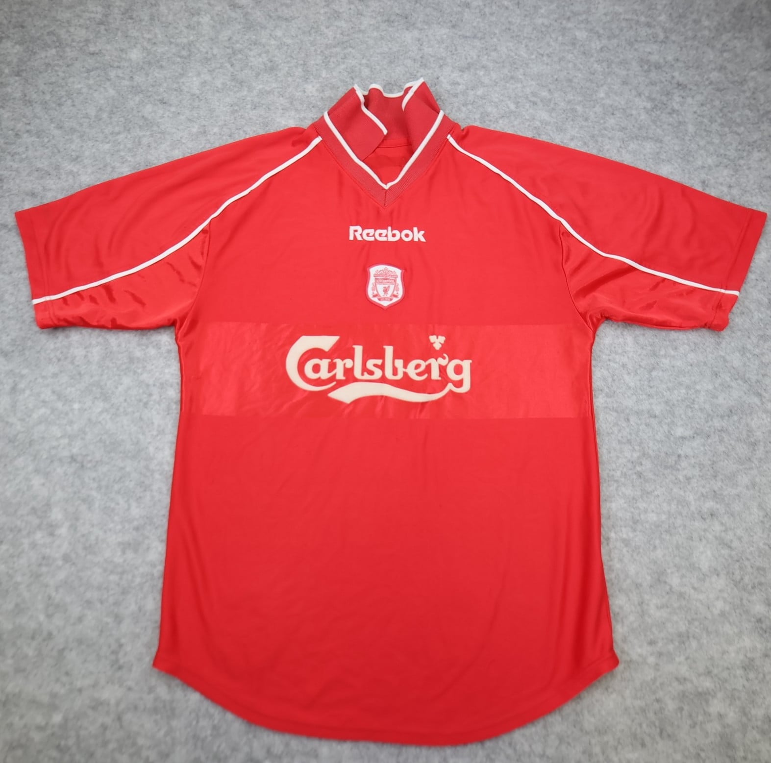 Vintage Liverpool Shirt Small Red Home Kit 2000 2002 Reebok 40 42 Jersey