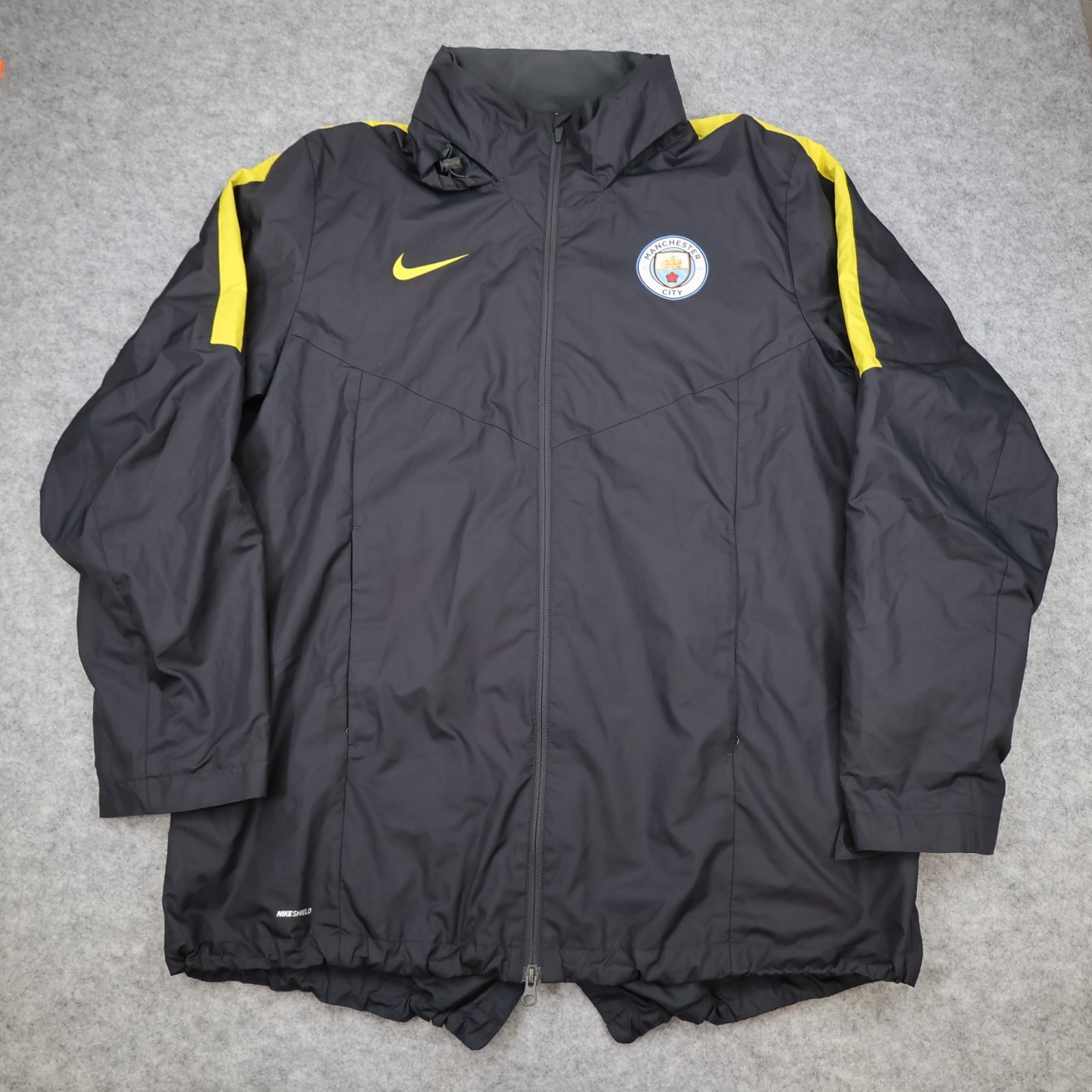 Manchester City Tracksuit Jacket 2XL Black Track 2016 2017 Full Zip Nike XXL