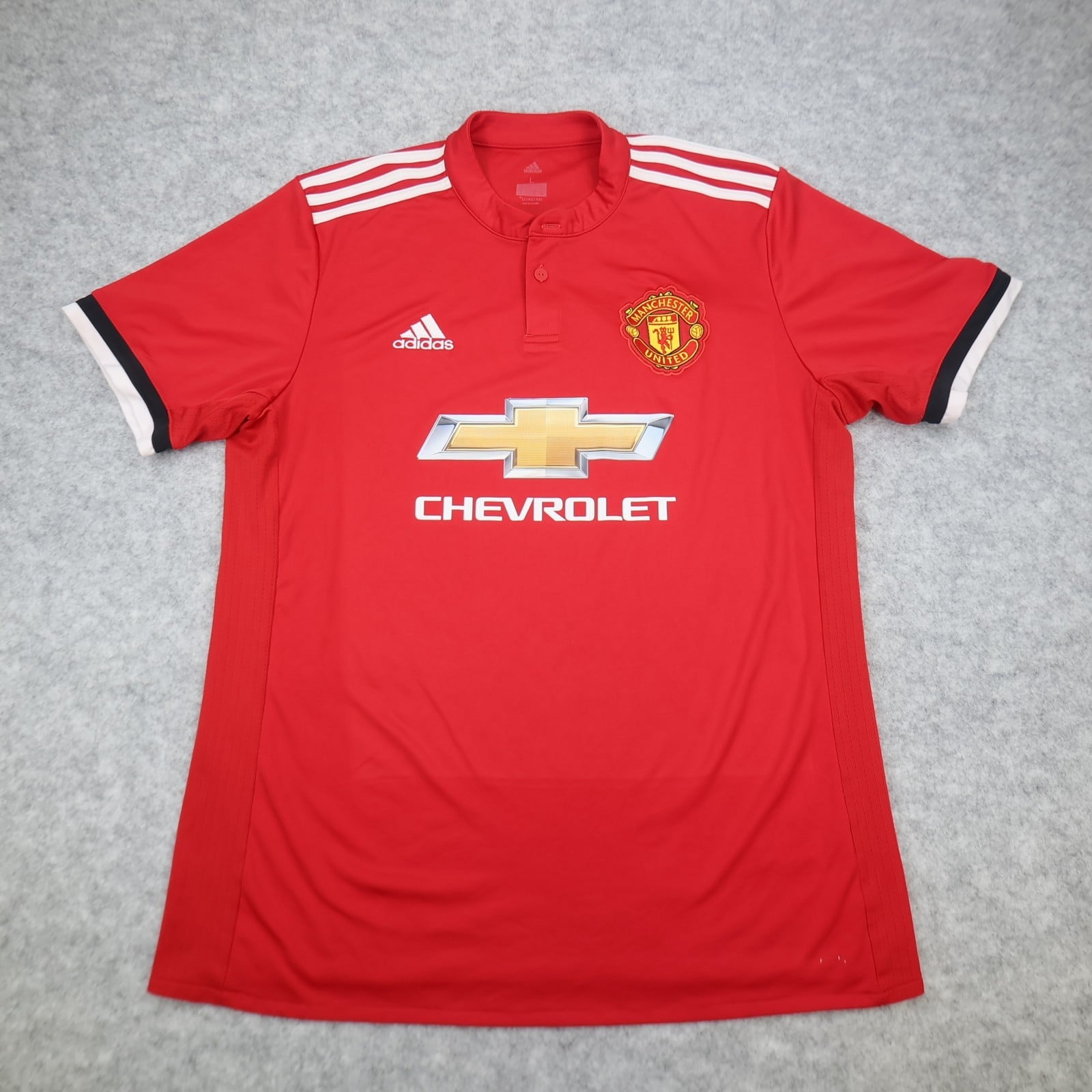Manchester United Shirt Large Red Home Kit 2017 2018 Adidas Soccer Jersey