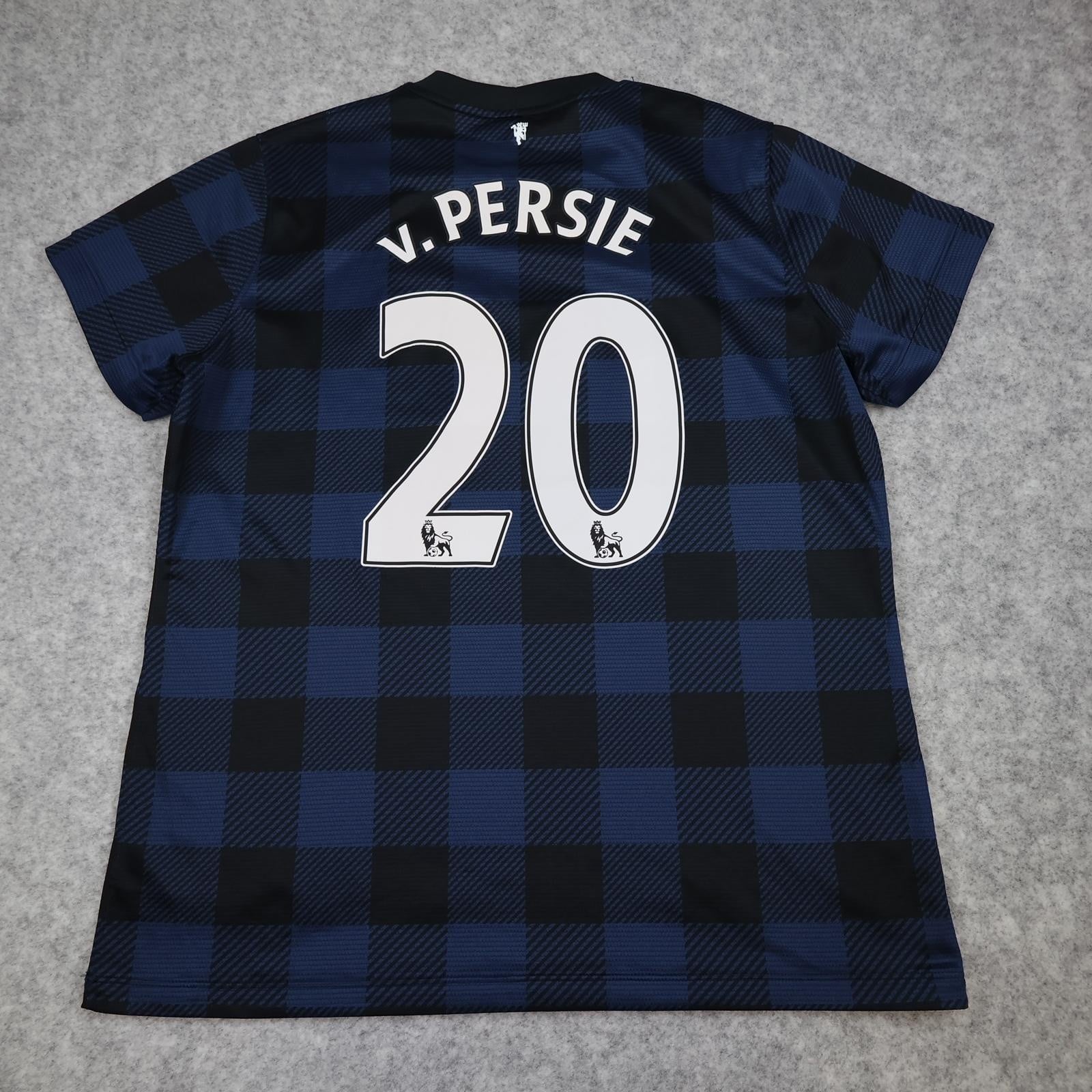 Manchester United Shirt Kids XL Blue Away 2013 2014 Football Nike Van Persie 20