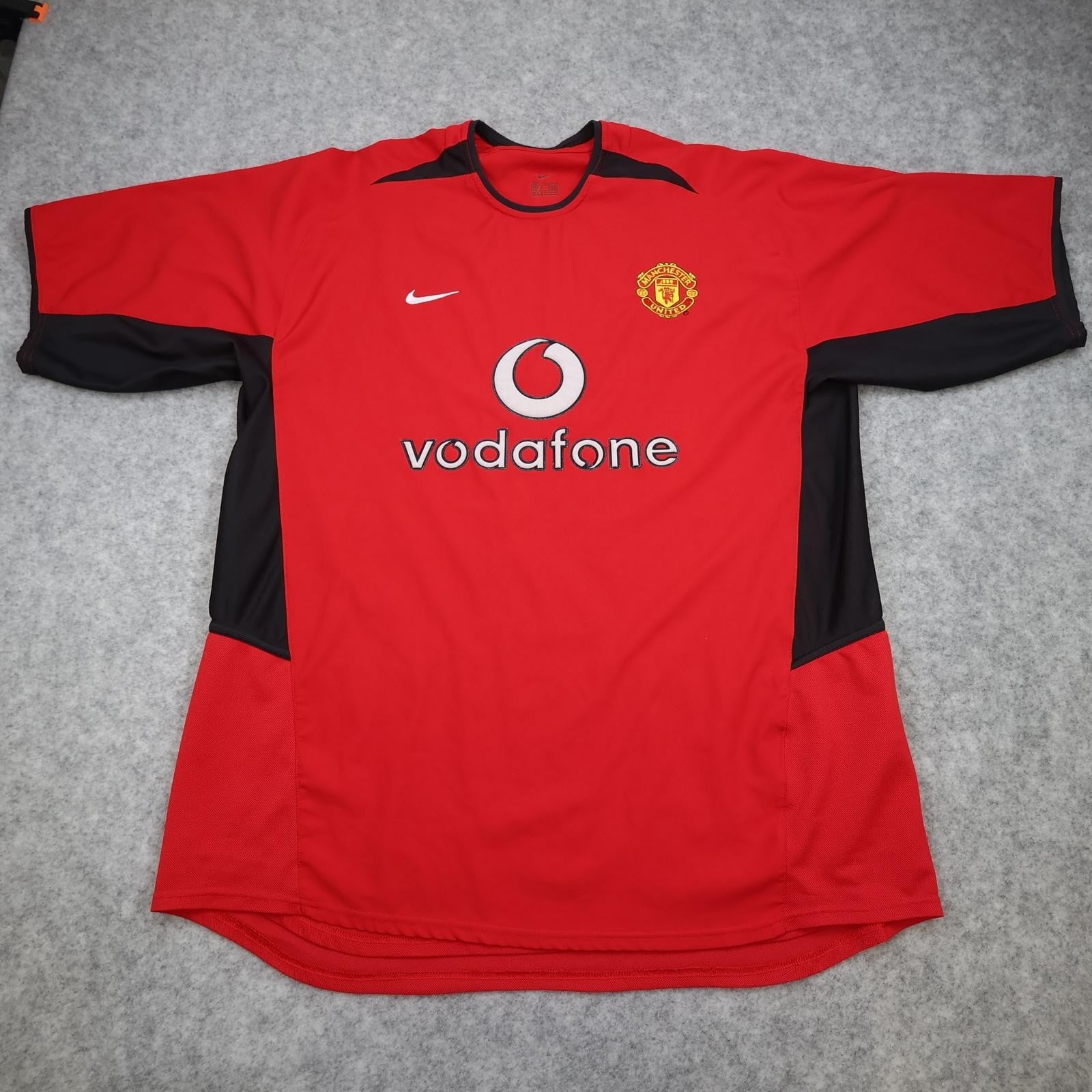 Vintage Manchester United Shirt Mens XL Red Home 2002 2004 Nike Vodafone Jersey