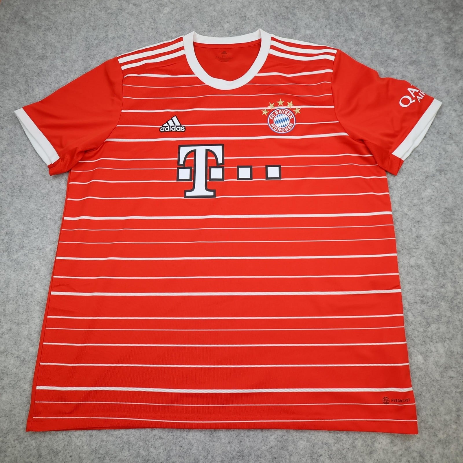 Bayern Munich Shirt Mens 2XL Red Home 2022 2023 Football Adidas Soccer Jersey