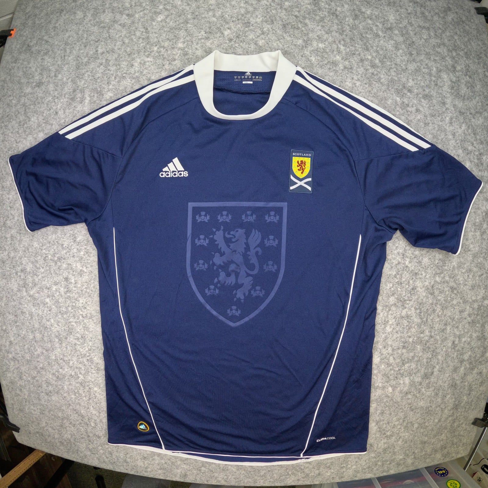 Scotland Football Shirt Extra Large Blue Home 2010 2011 Soccer Jersey