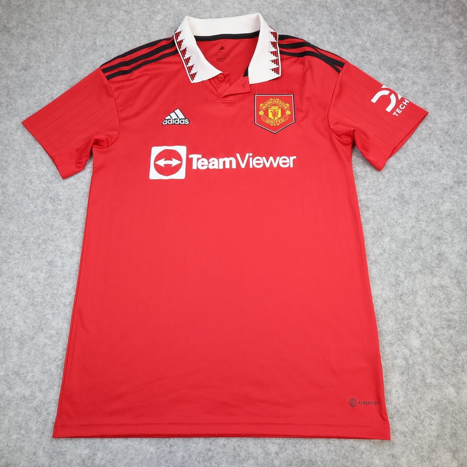 Manchester United Shirt Mens Medium Red Home 2022 2023 Adidas TeamViewer